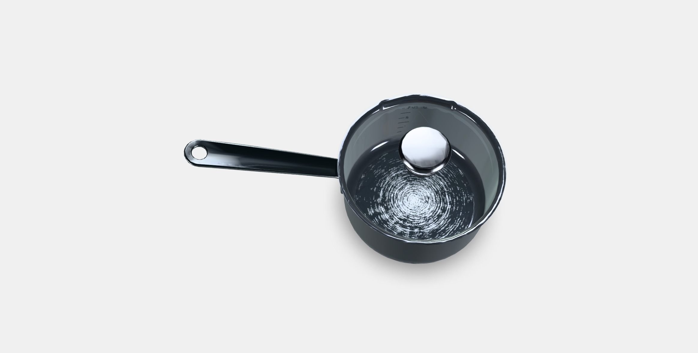 HEMKOMST Saucepan with lid Low-poly 3D model_3