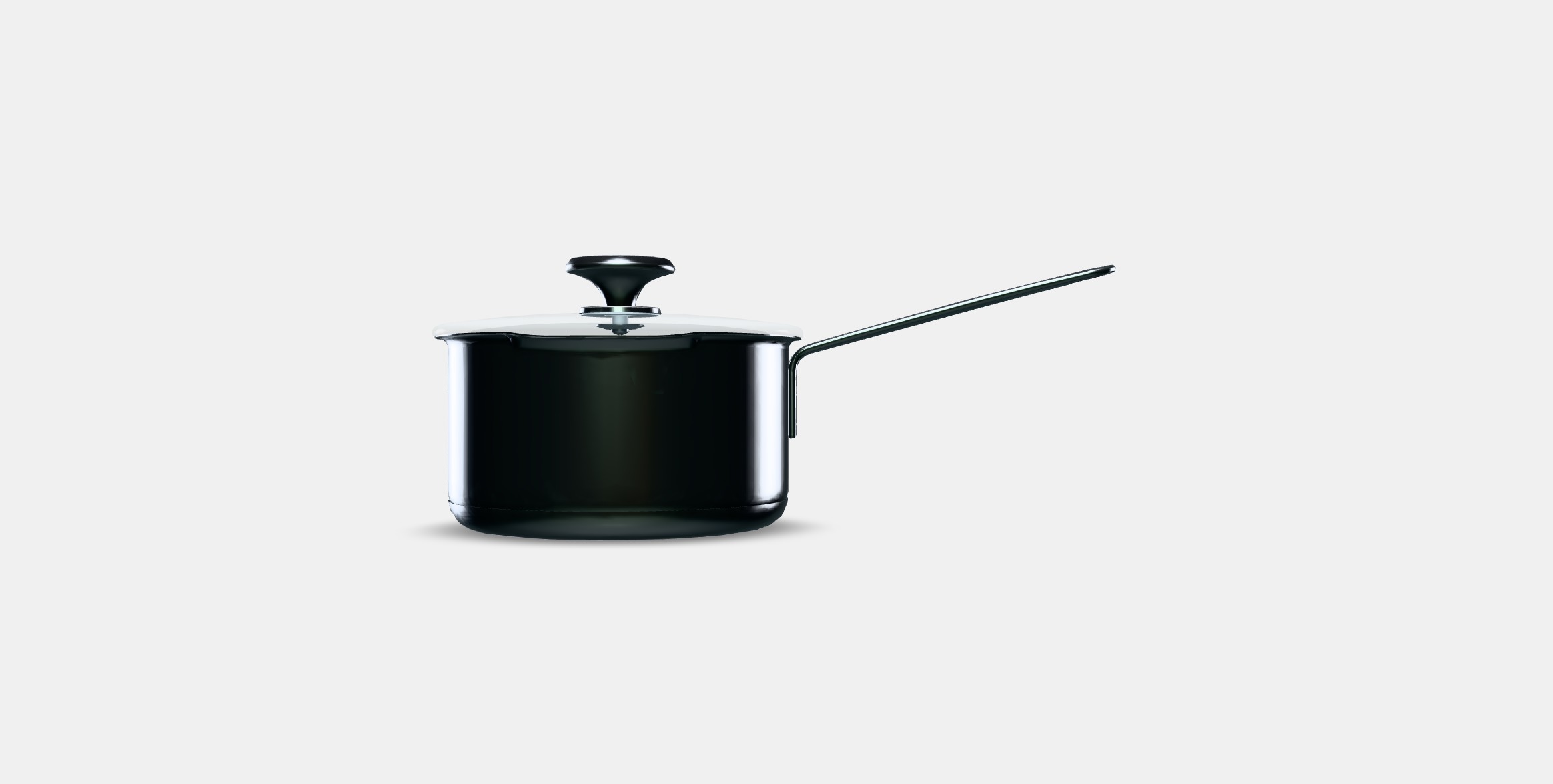 HEMKOMST Saucepan with lid Low-poly 3D model_10