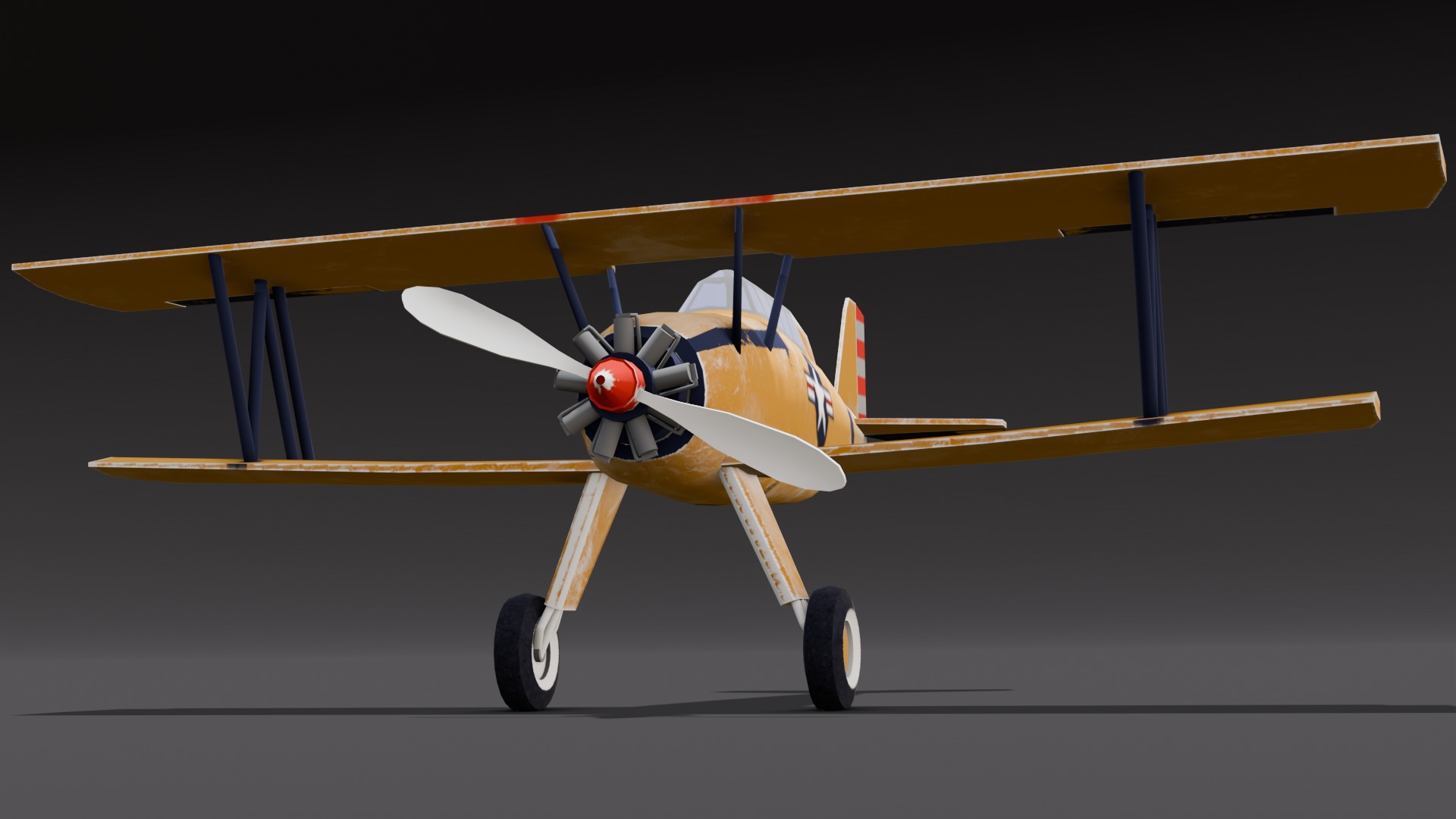 Airplane 3D Model Low-poly 3D model_18