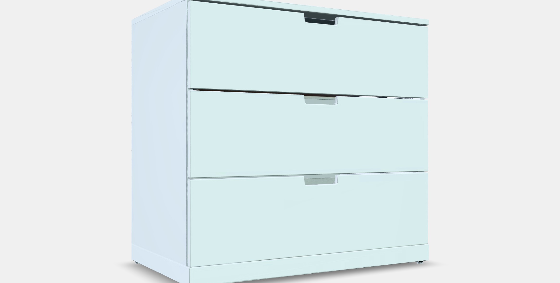 NORDLI Chest of 3 drawers 6 3D model_9