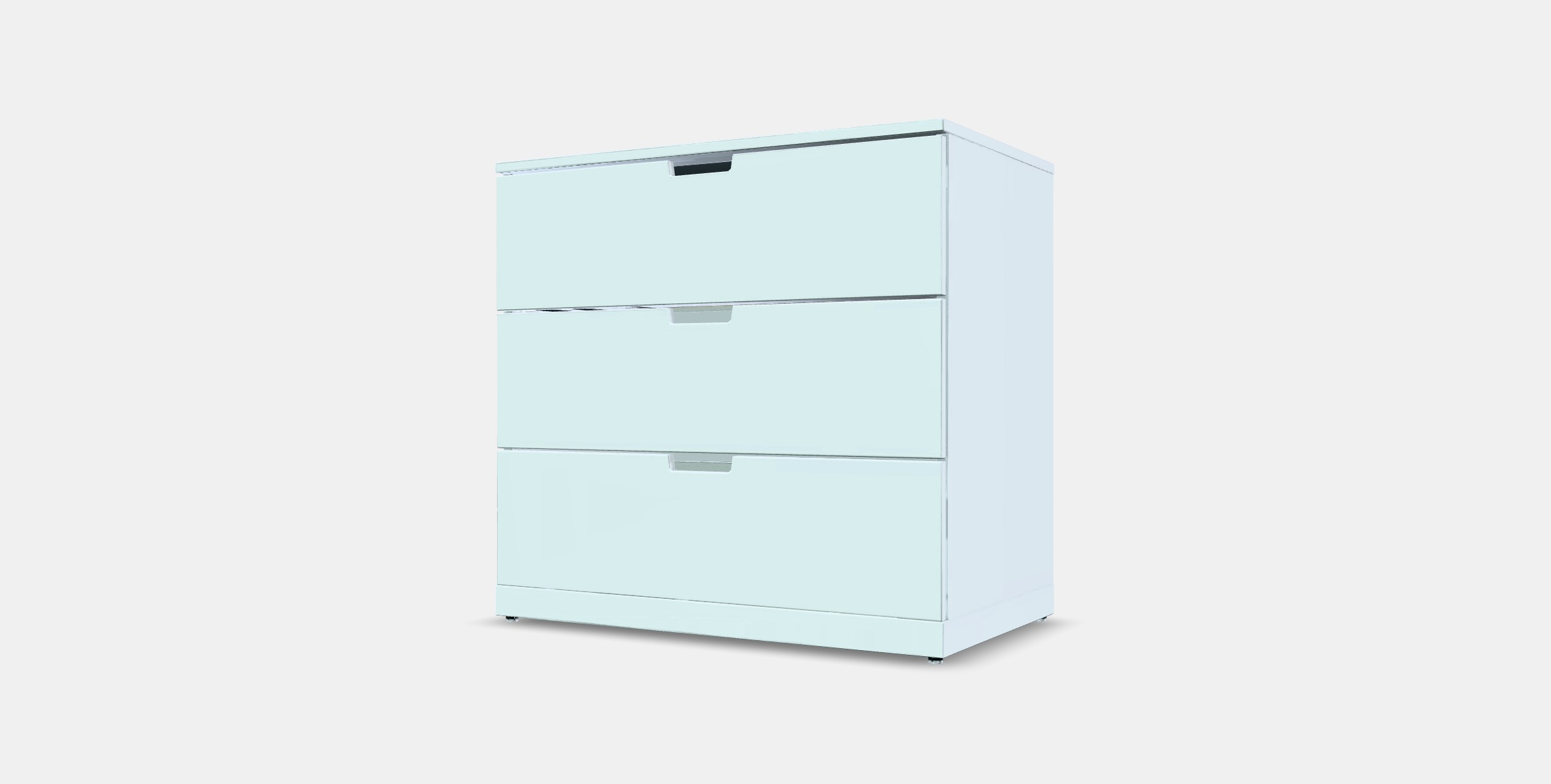 NORDLI Chest of 3 drawers 6 3D model_12