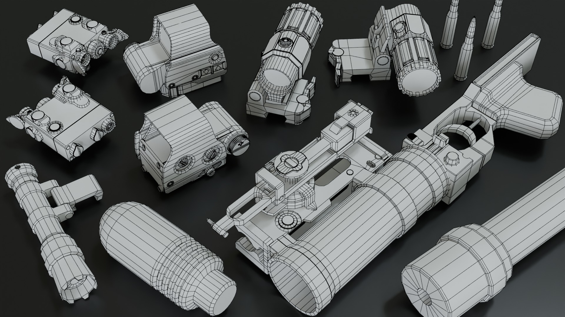 AK12BR Low-poly 3D model_9