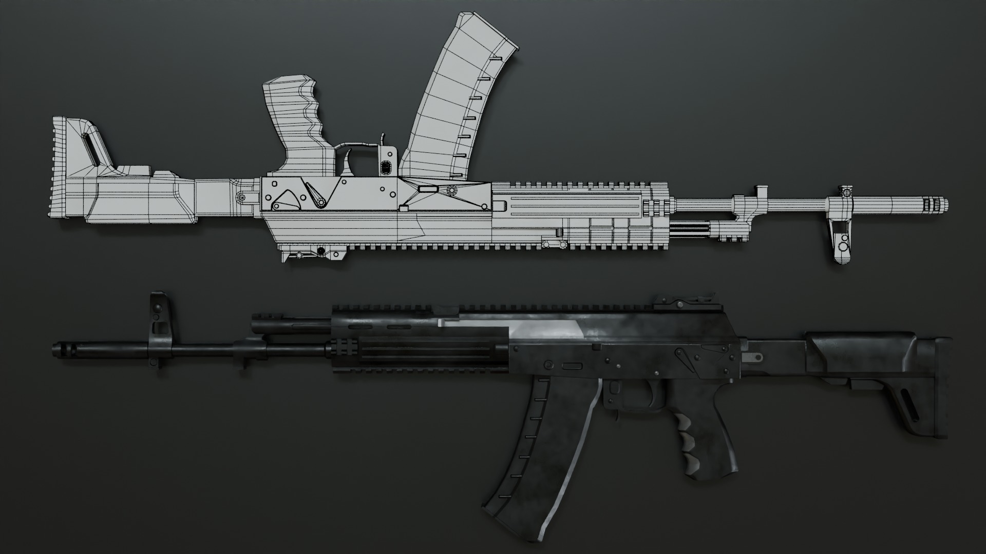 AK12BR Low-poly 3D model_2
