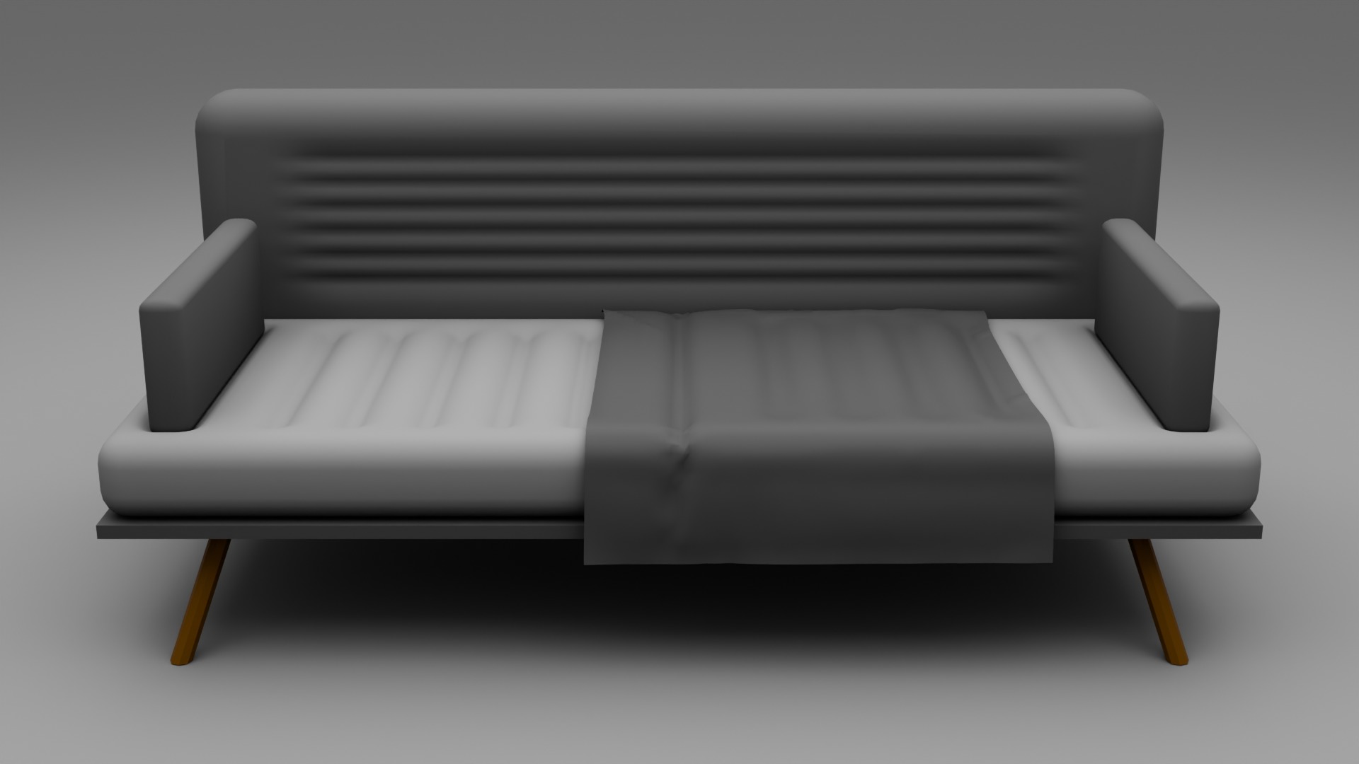 Gray sofa Free 3D model_1