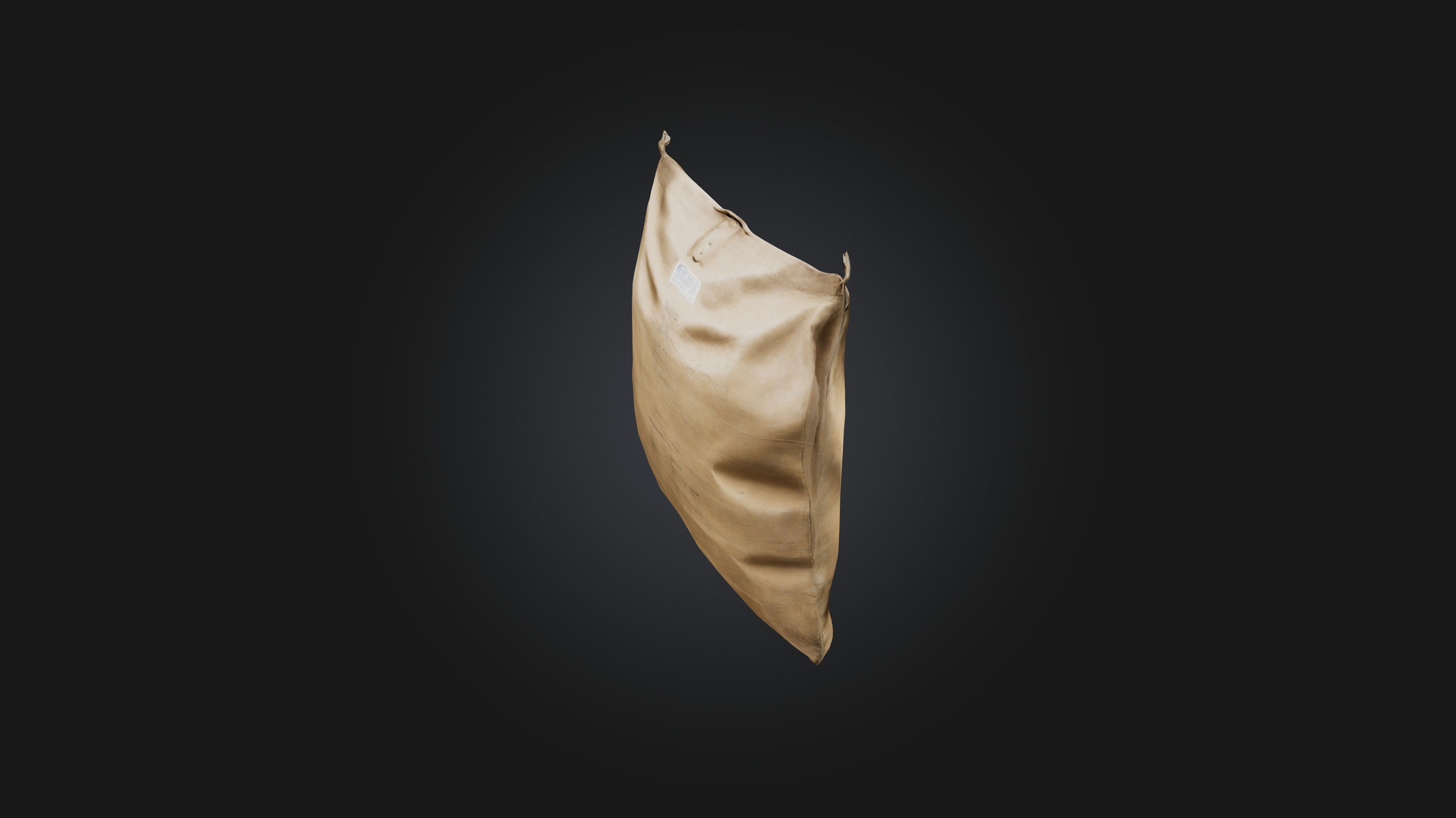 Cement Bag Low-poly 3D model_5