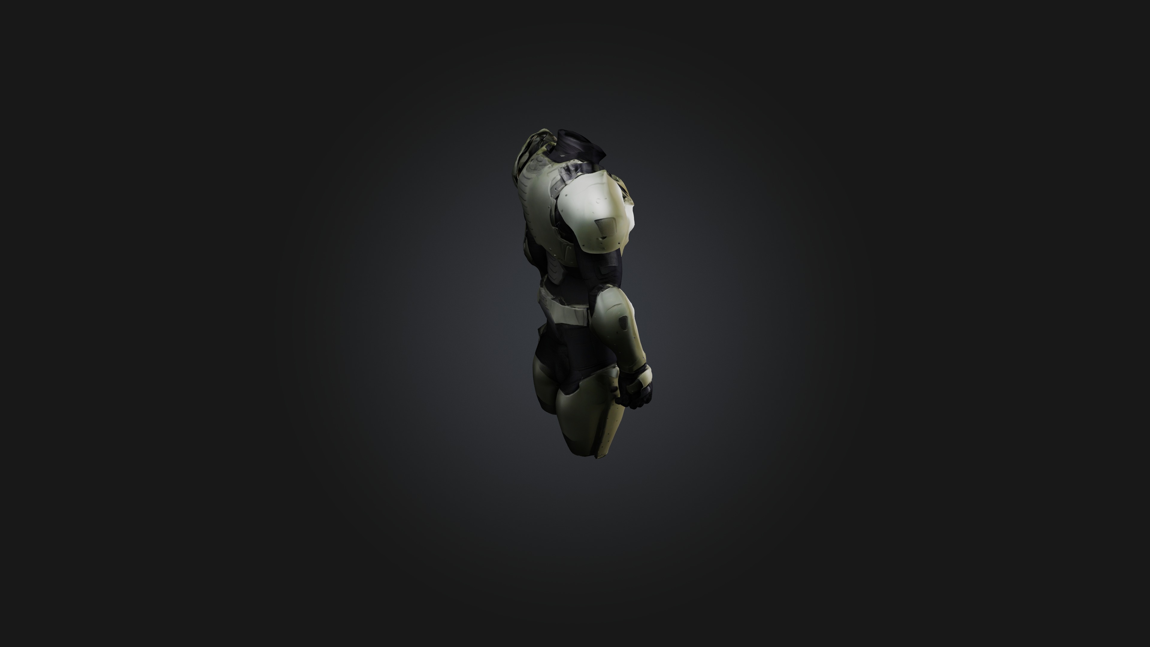 Body Armor Low-poly 3D model_5