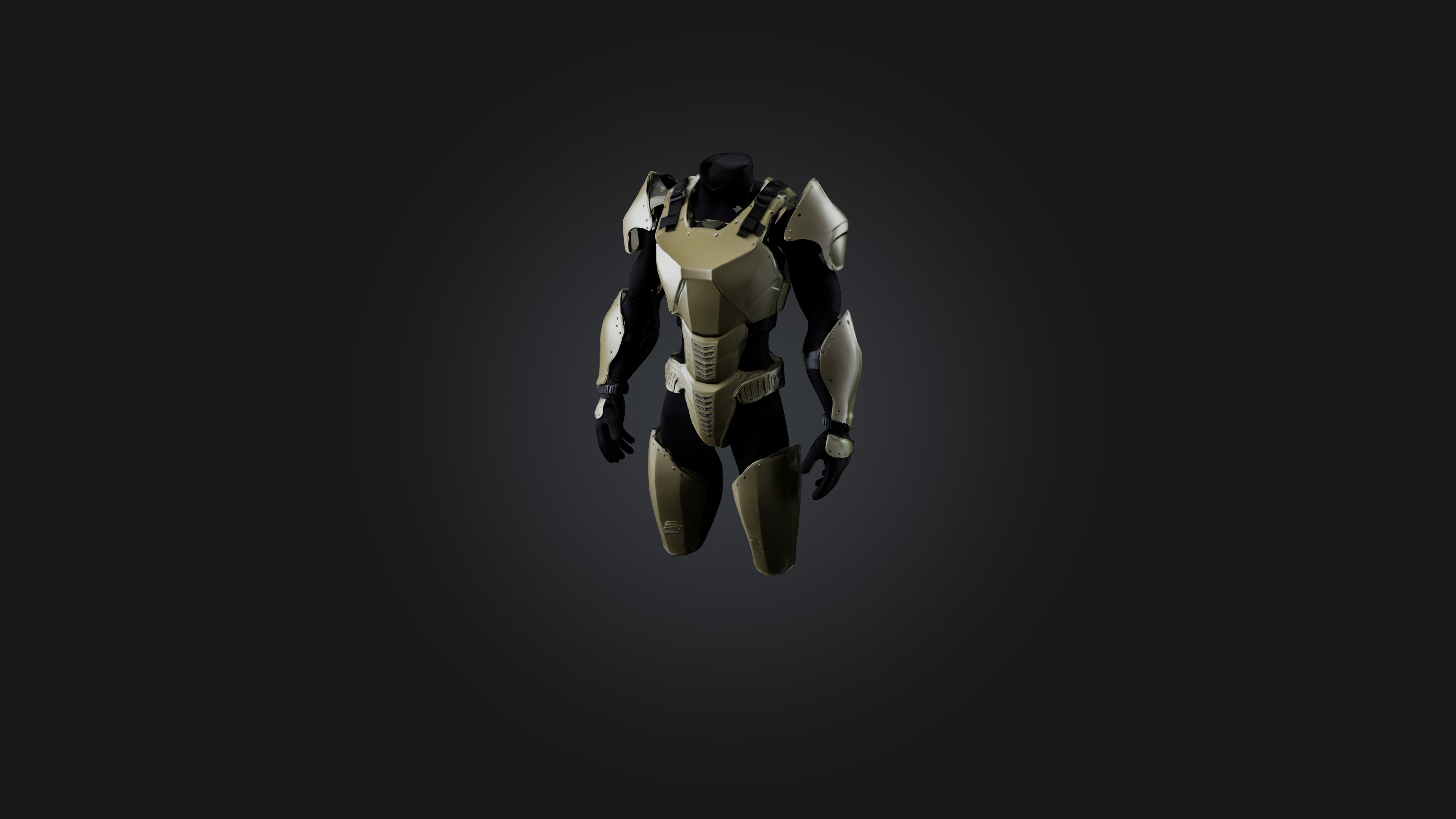 Body Armor Low-poly 3D model_1
