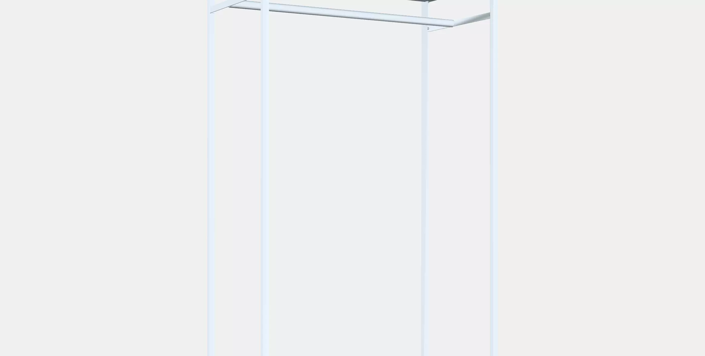 PLATSA Open clothes hanging unit 1 3D model_0