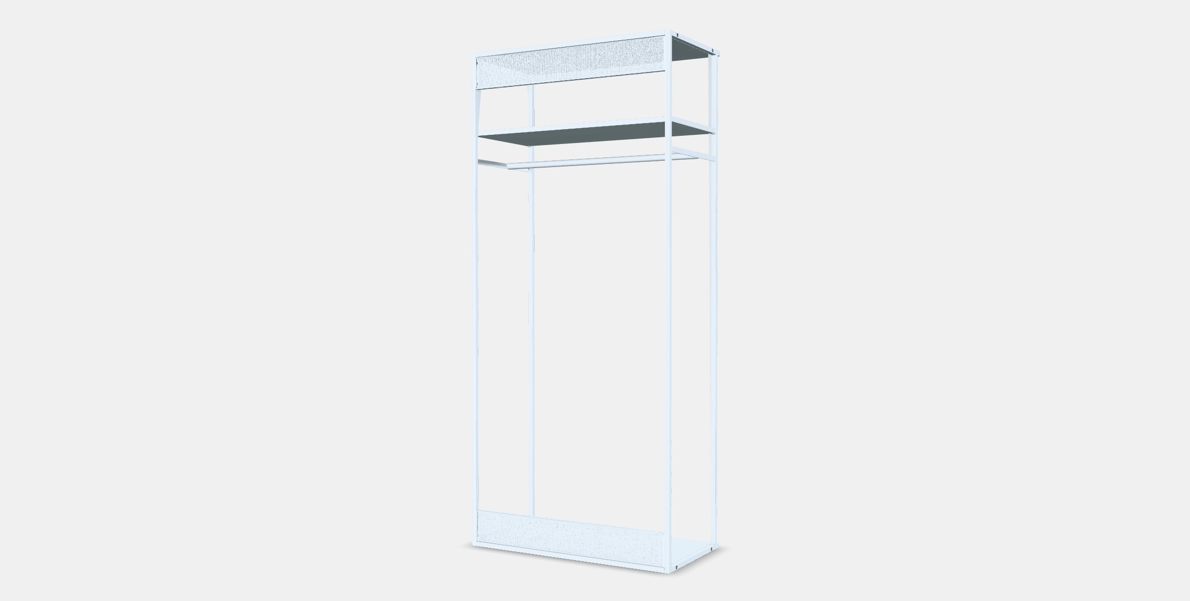 PLATSA Open clothes hanging unit 1 3D model_4
