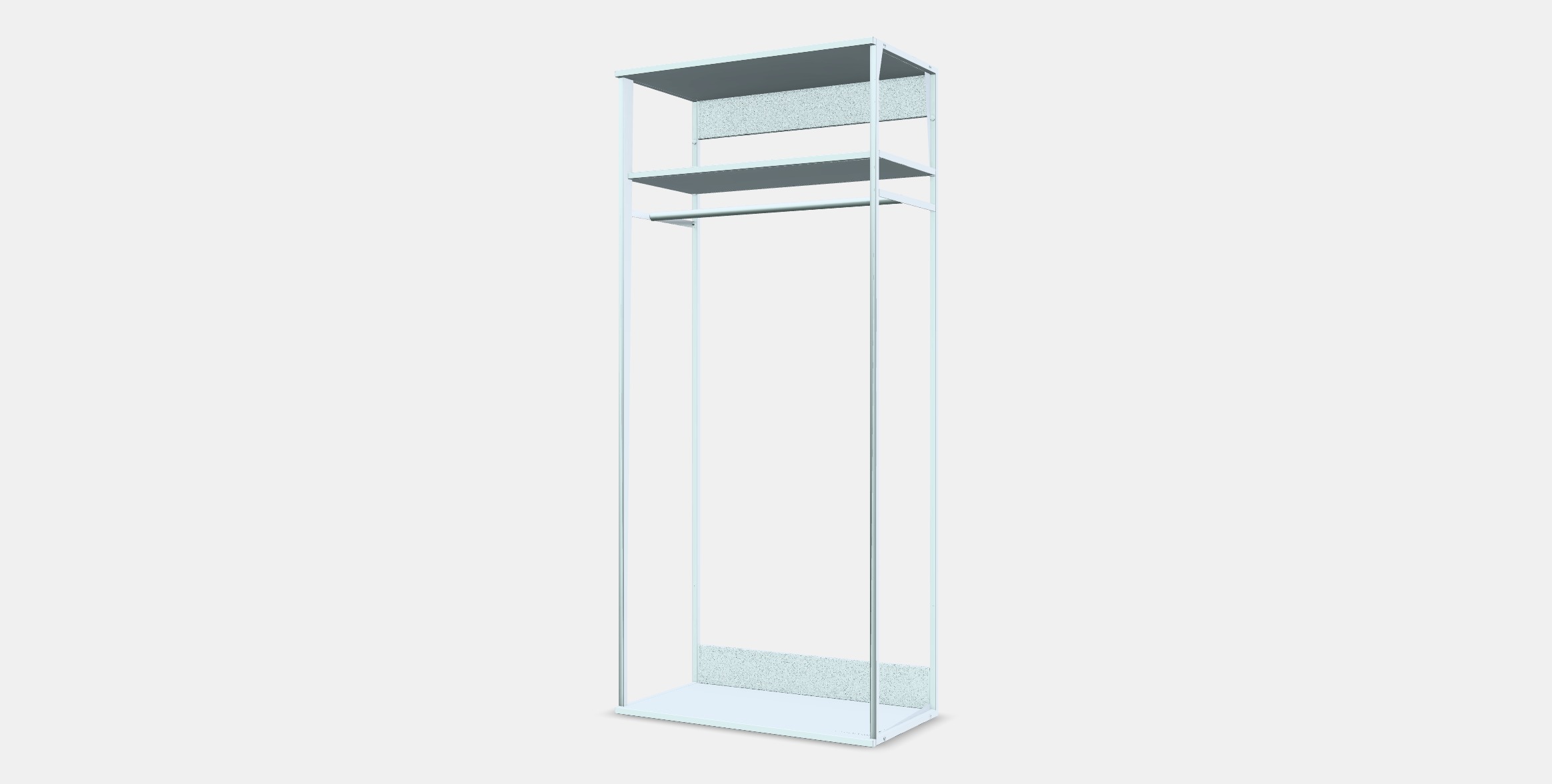 PLATSA Open clothes hanging unit 1 3D model_12