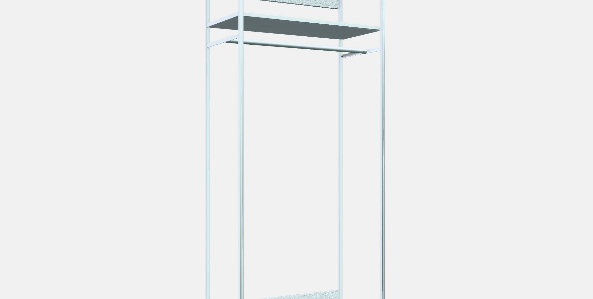 PLATSA Open clothes hanging unit 1 3D model_9