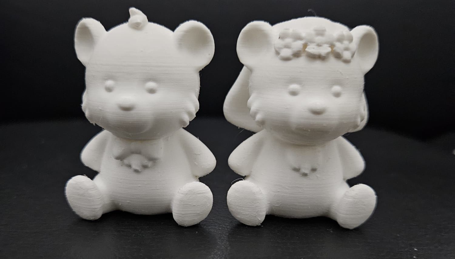 Cute Bear Wedding Cake Topper 3D print model_14