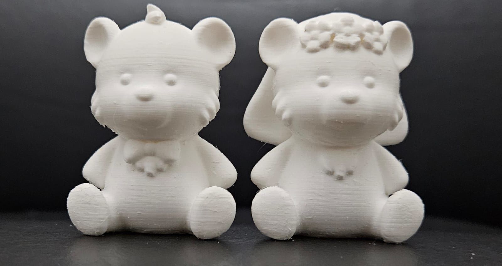 Cute Bear Wedding Cake Topper 3D print model_7
