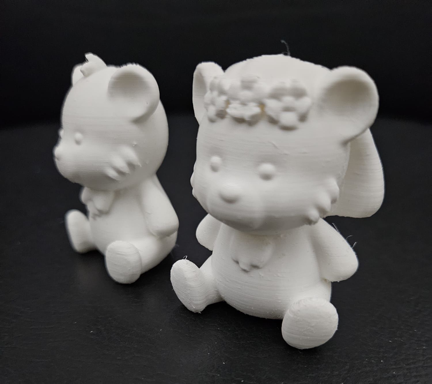 Cute Bear Wedding Cake Topper 3D print model_8