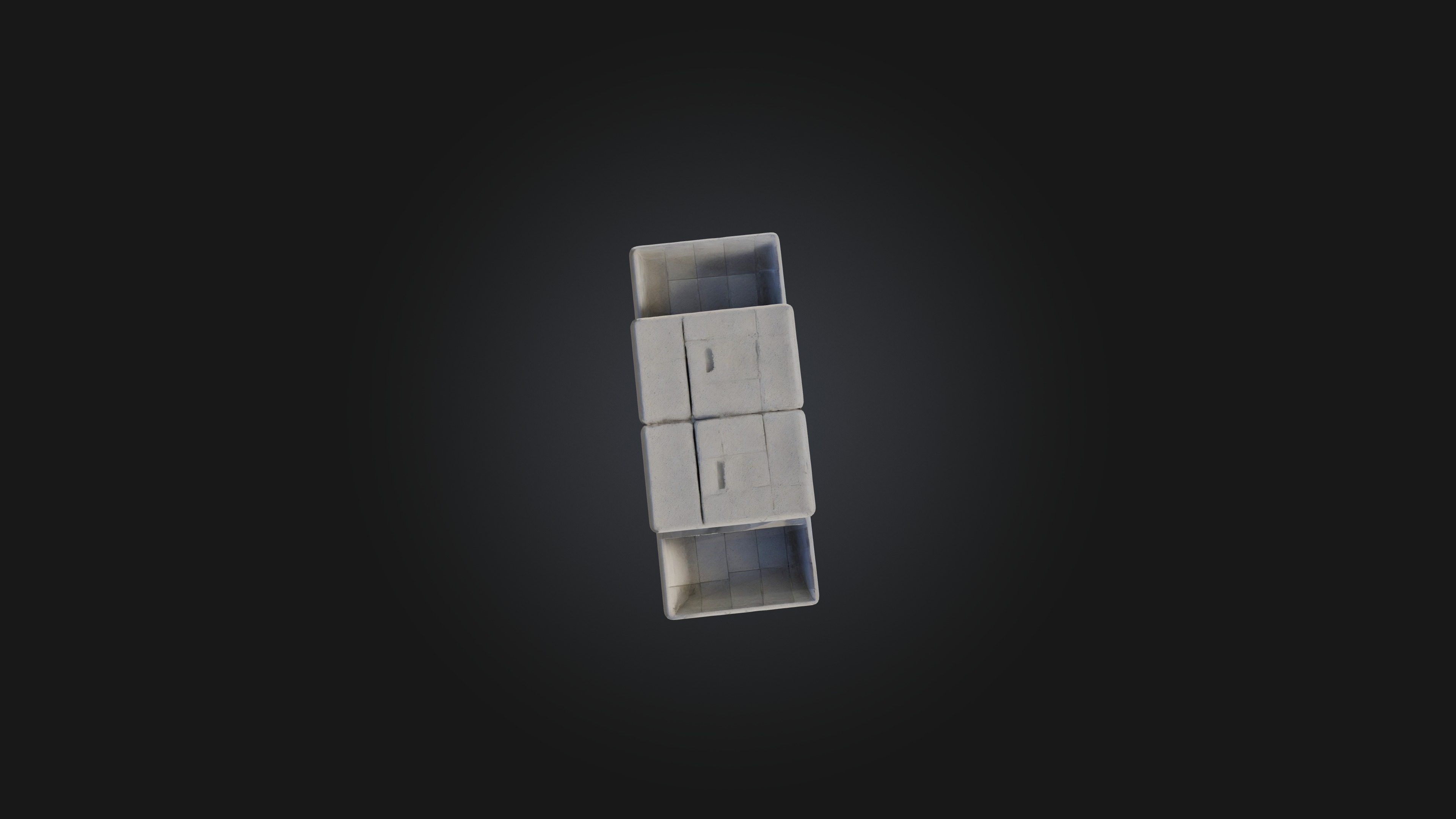 Cinder Blocks Low-poly 3D model_6