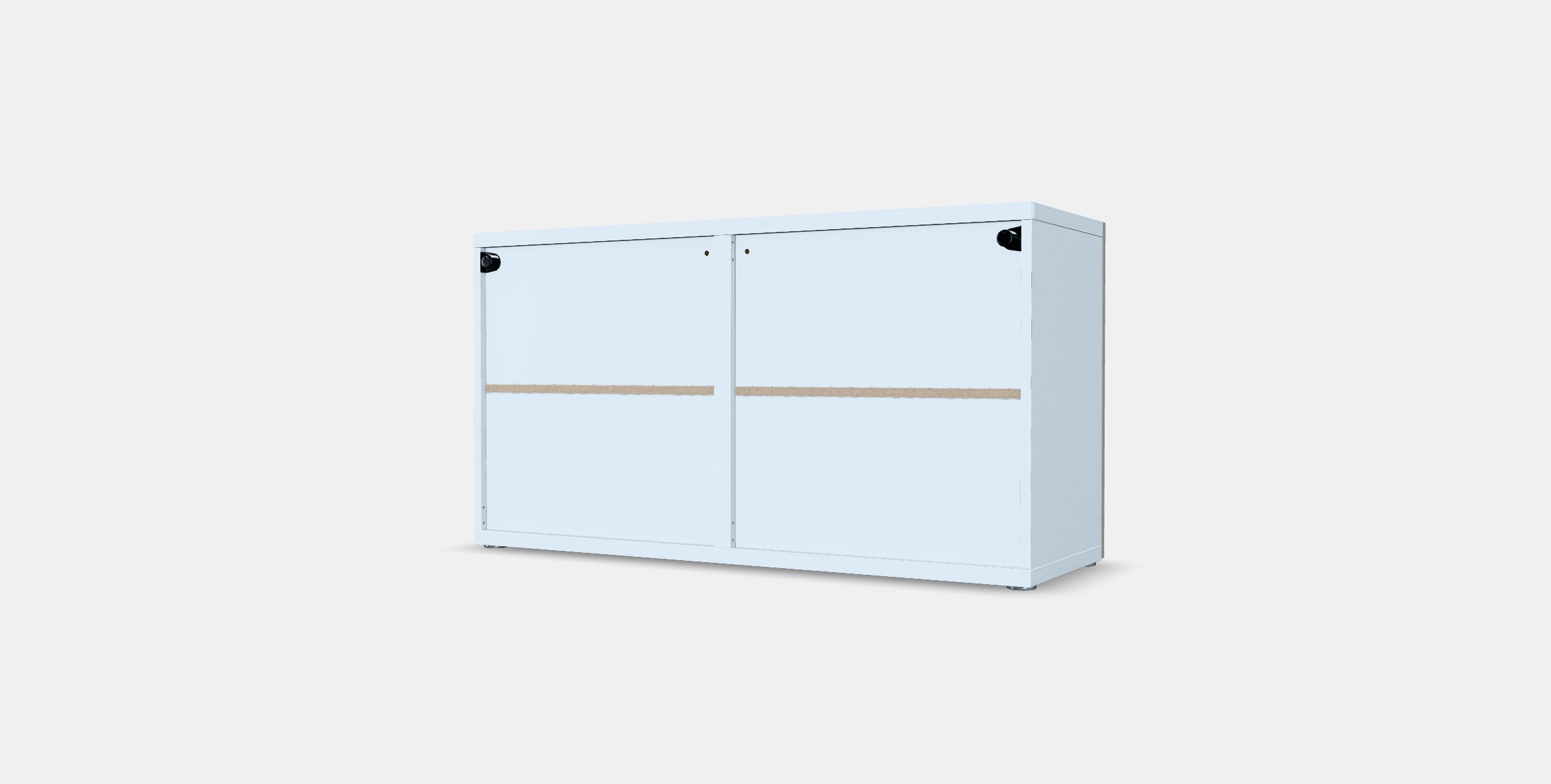 BESTA Shelf unit with doors 15 Low-poly 3D model_5