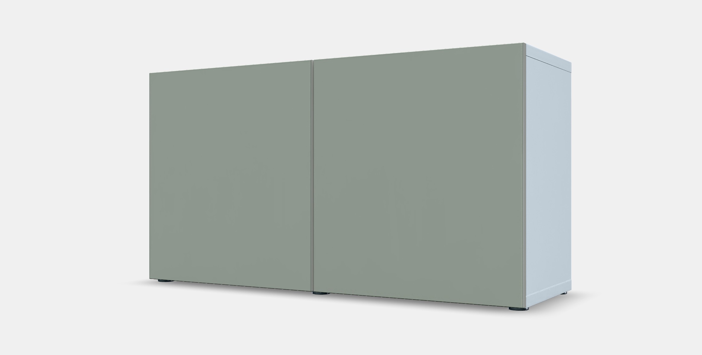 BESTA Shelf unit with doors 15 Low-poly 3D model_13