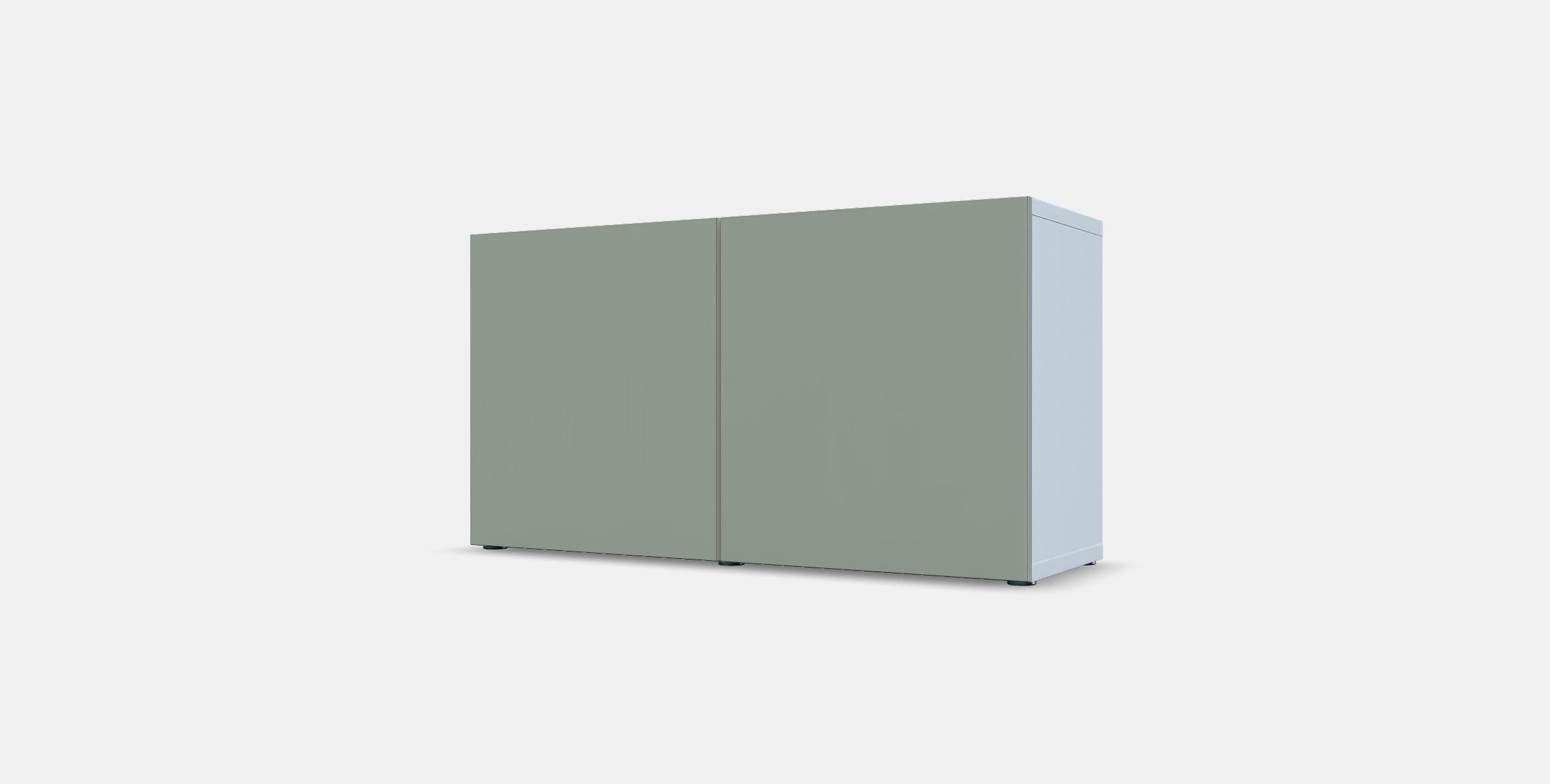 BESTA Shelf unit with doors 15 Low-poly 3D model_12