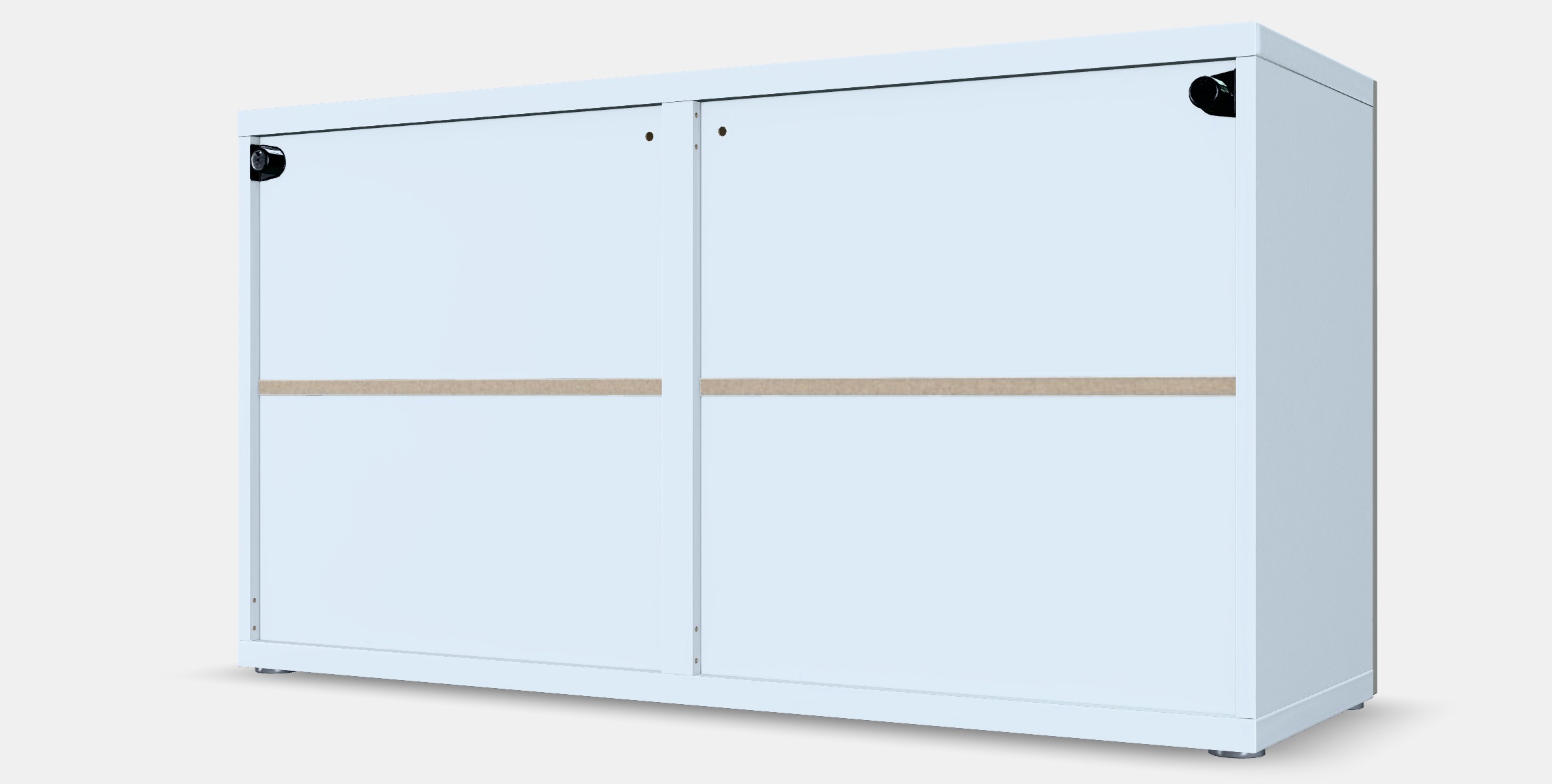 BESTA Shelf unit with doors 15 Low-poly 3D model_6