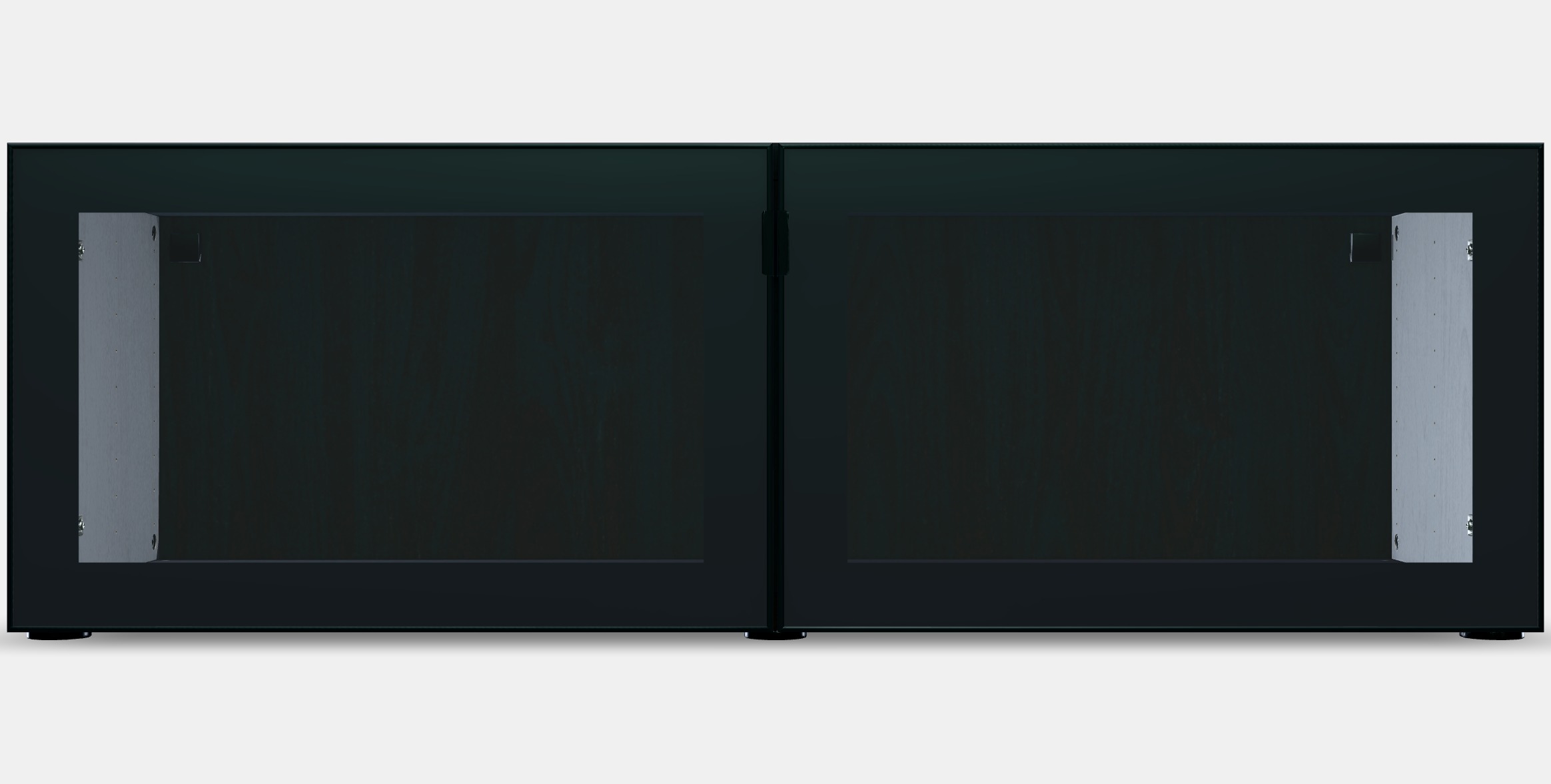 BESTA Shelf unit with glass doors Low-poly 3D model_10