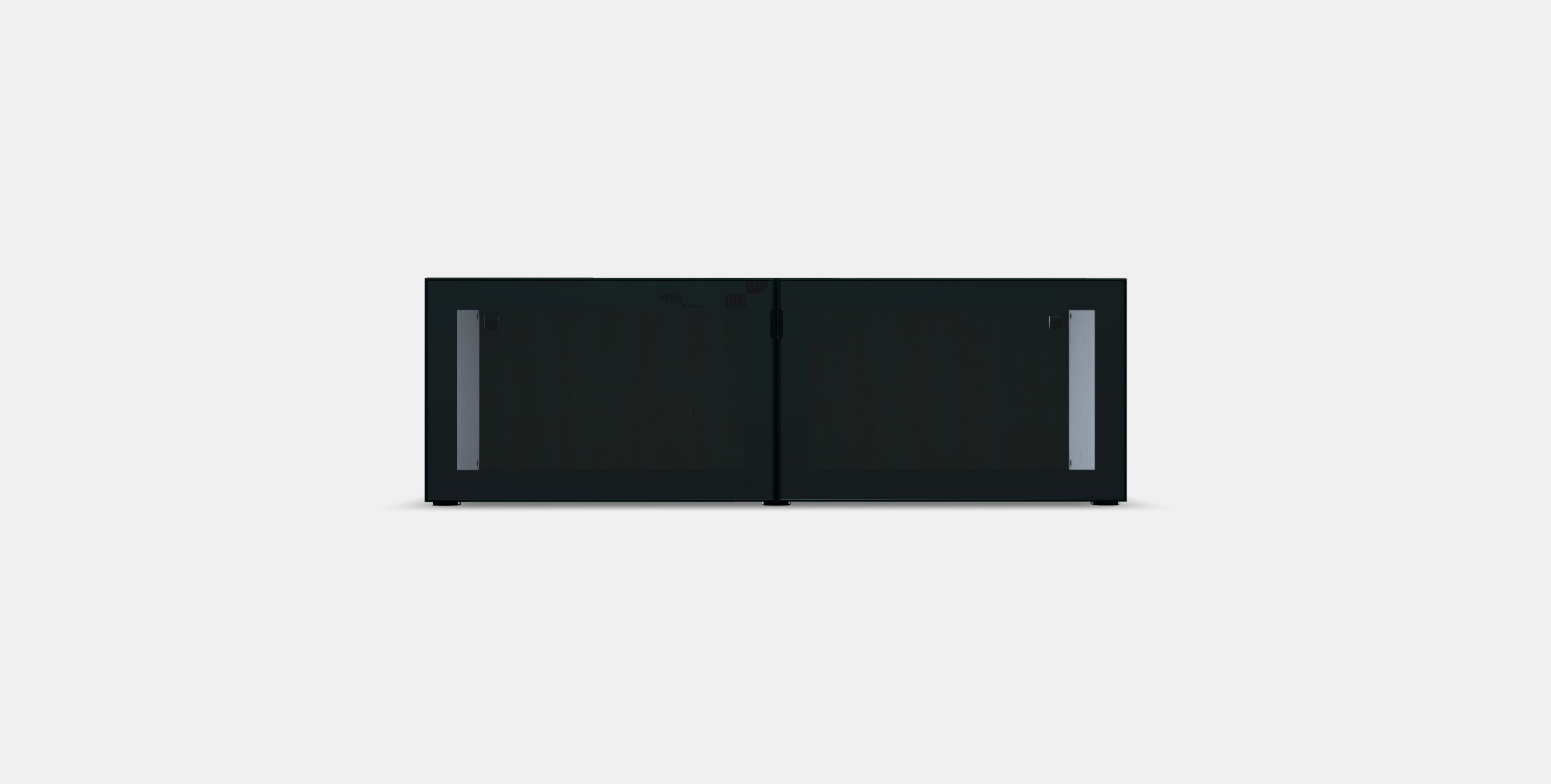 BESTA Shelf unit with glass doors Low-poly 3D model_8