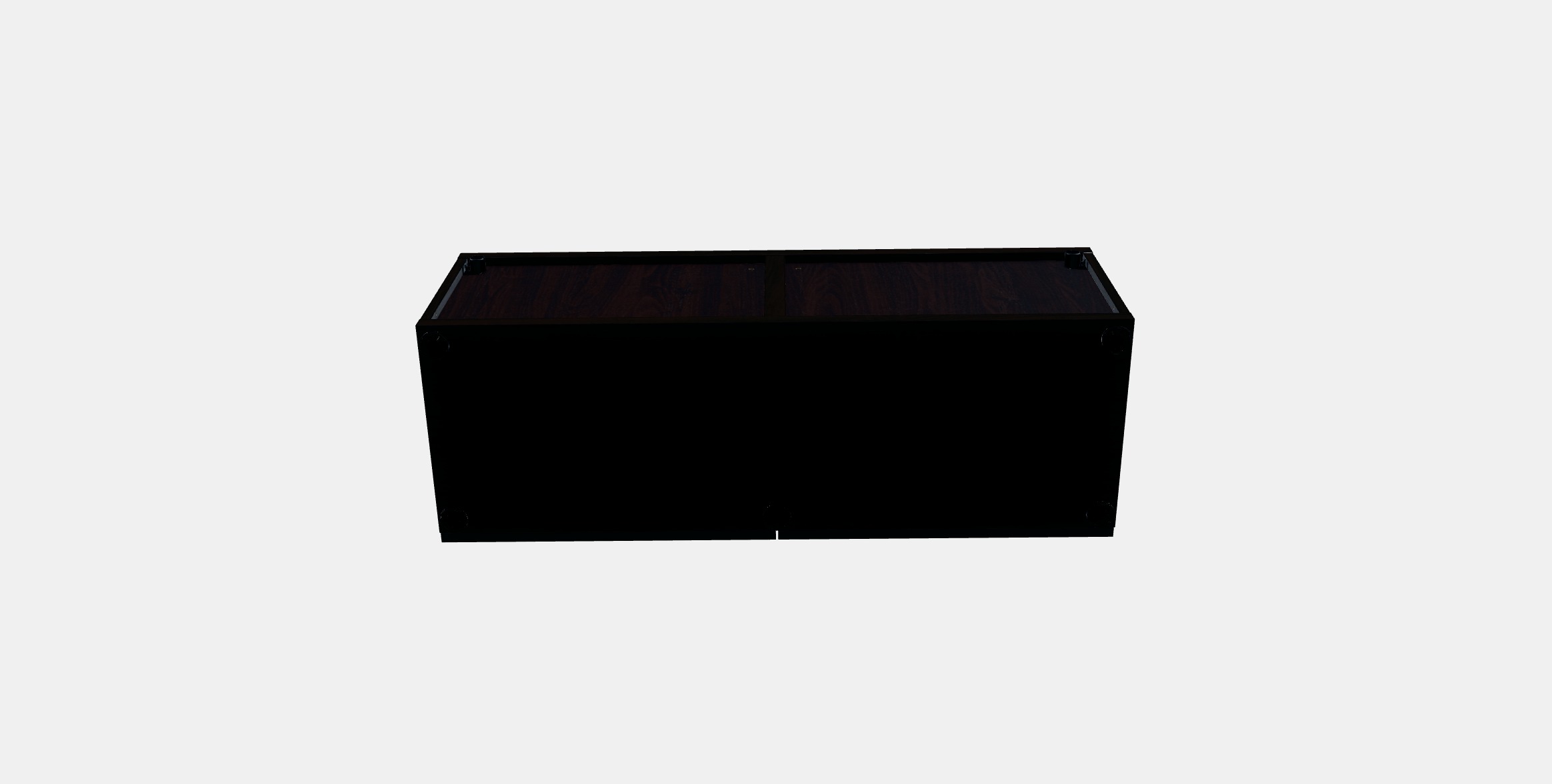 BESTA Shelf unit with glass doors Low-poly 3D model_4