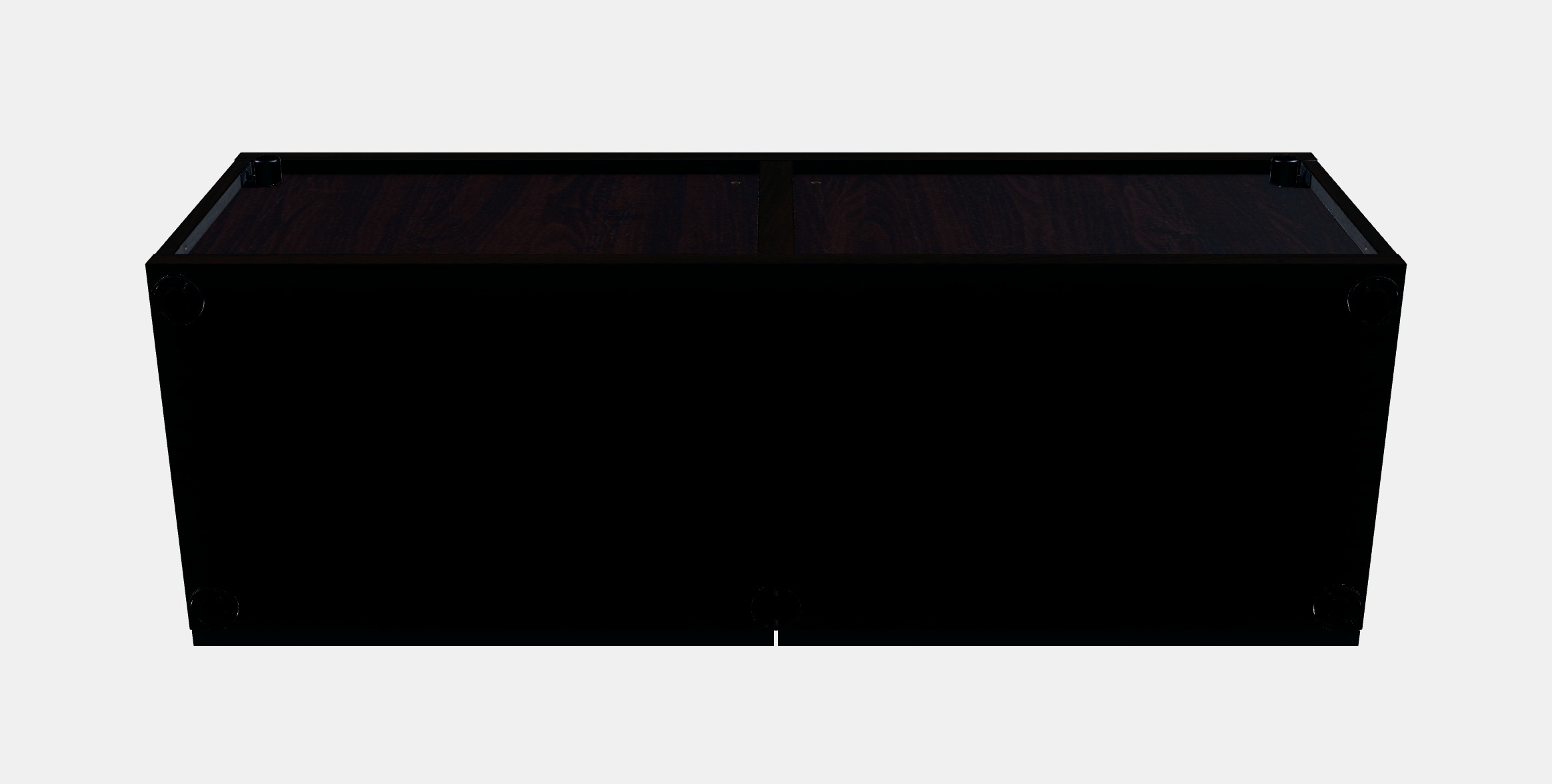 BESTA Shelf unit with glass doors Low-poly 3D model_9