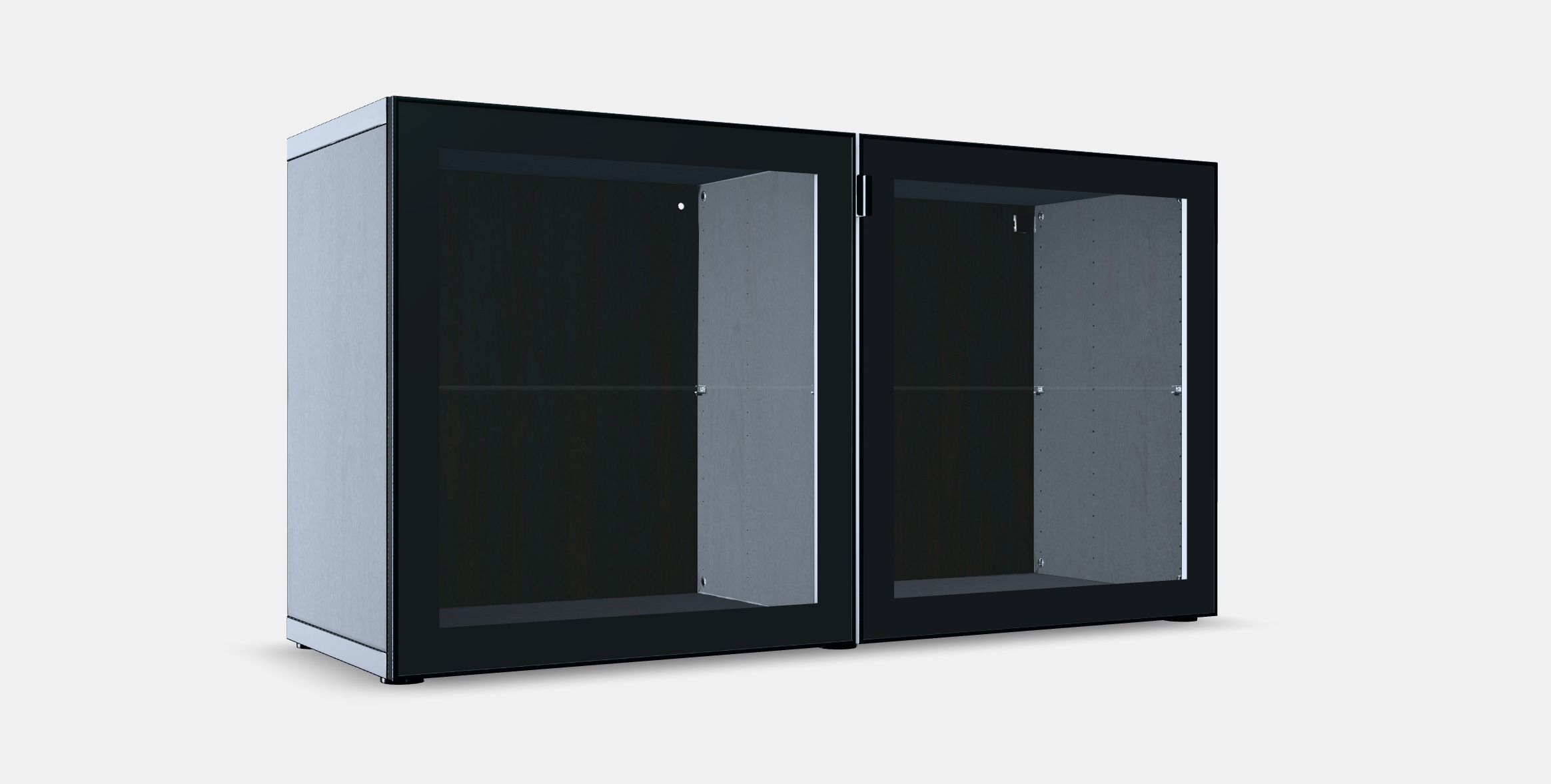 BESTA Shelf unit with glass doors 1 3D model_9