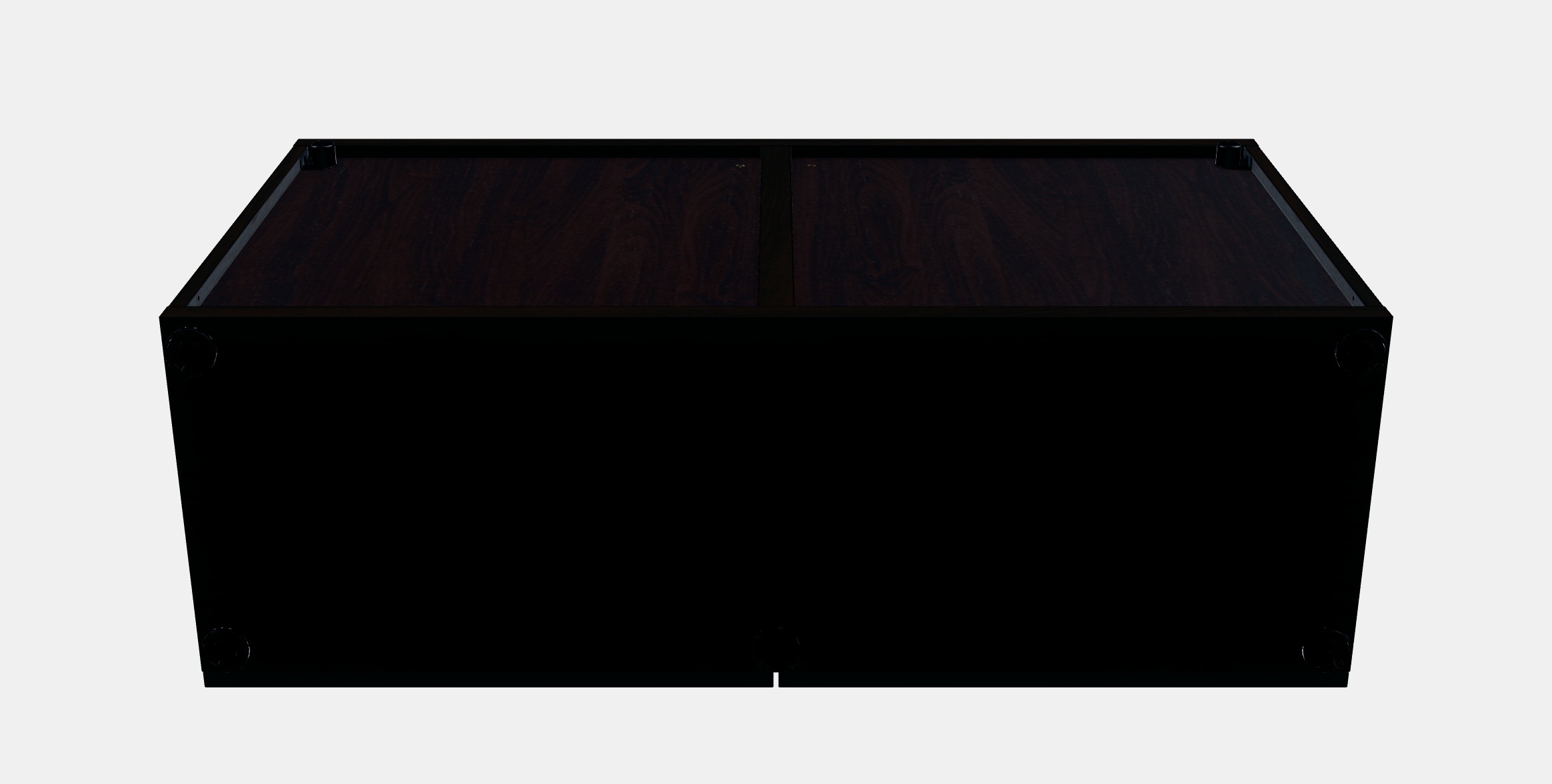 BESTA Shelf unit with glass doors 1 3D model_5