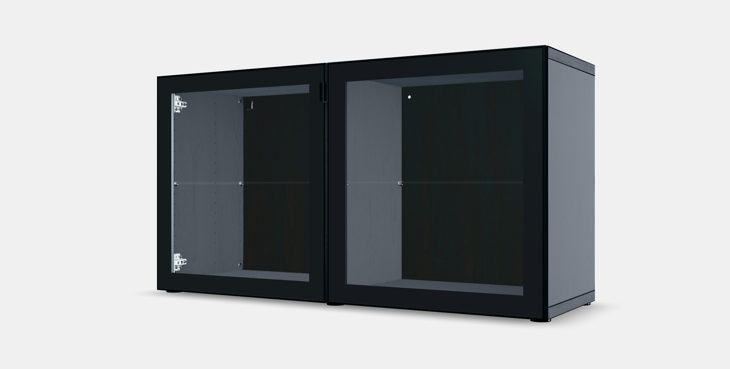 BESTA Shelf unit with glass doors 1 3D model_11