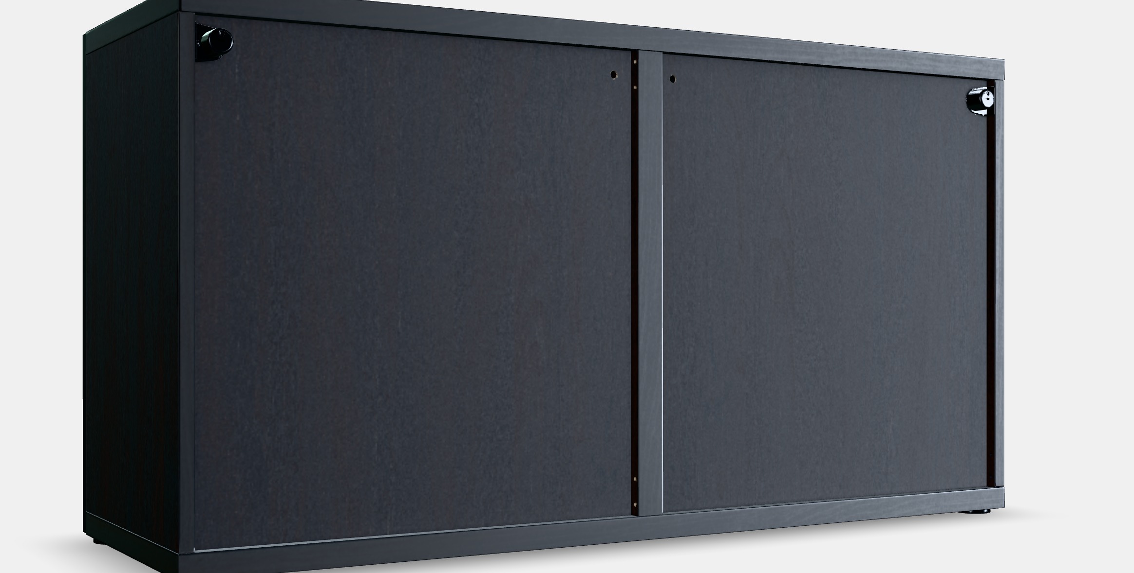 BESTA Shelf unit with glass doors 1 3D model_2