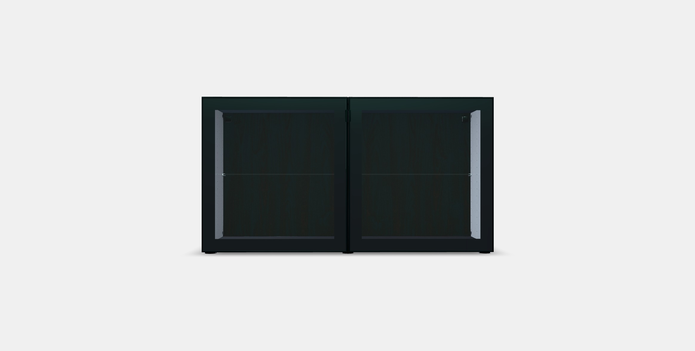 BESTA Shelf unit with glass doors 1 3D model_7