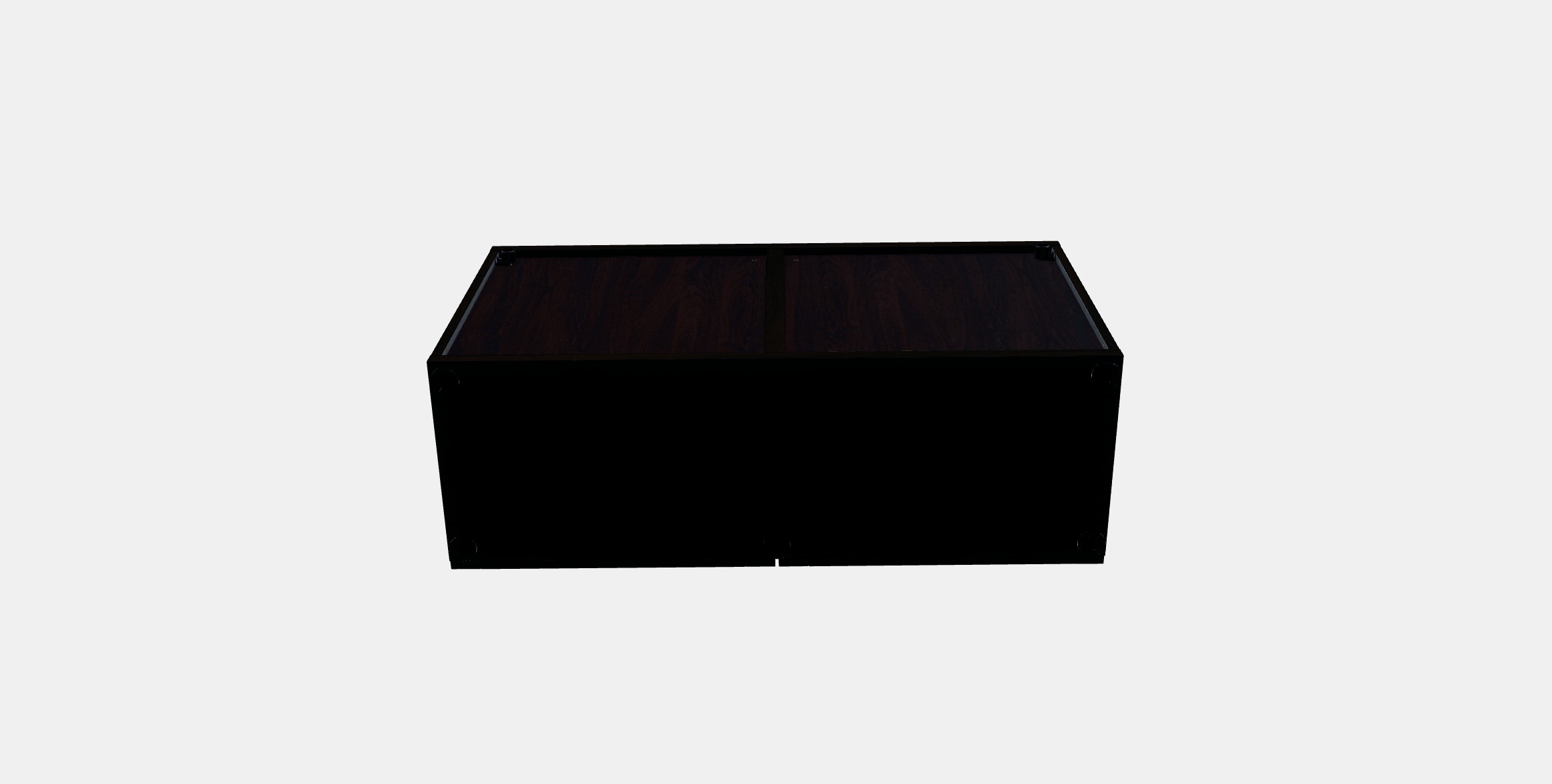 BESTA Shelf unit with glass doors 2 Low-poly 3D model_3