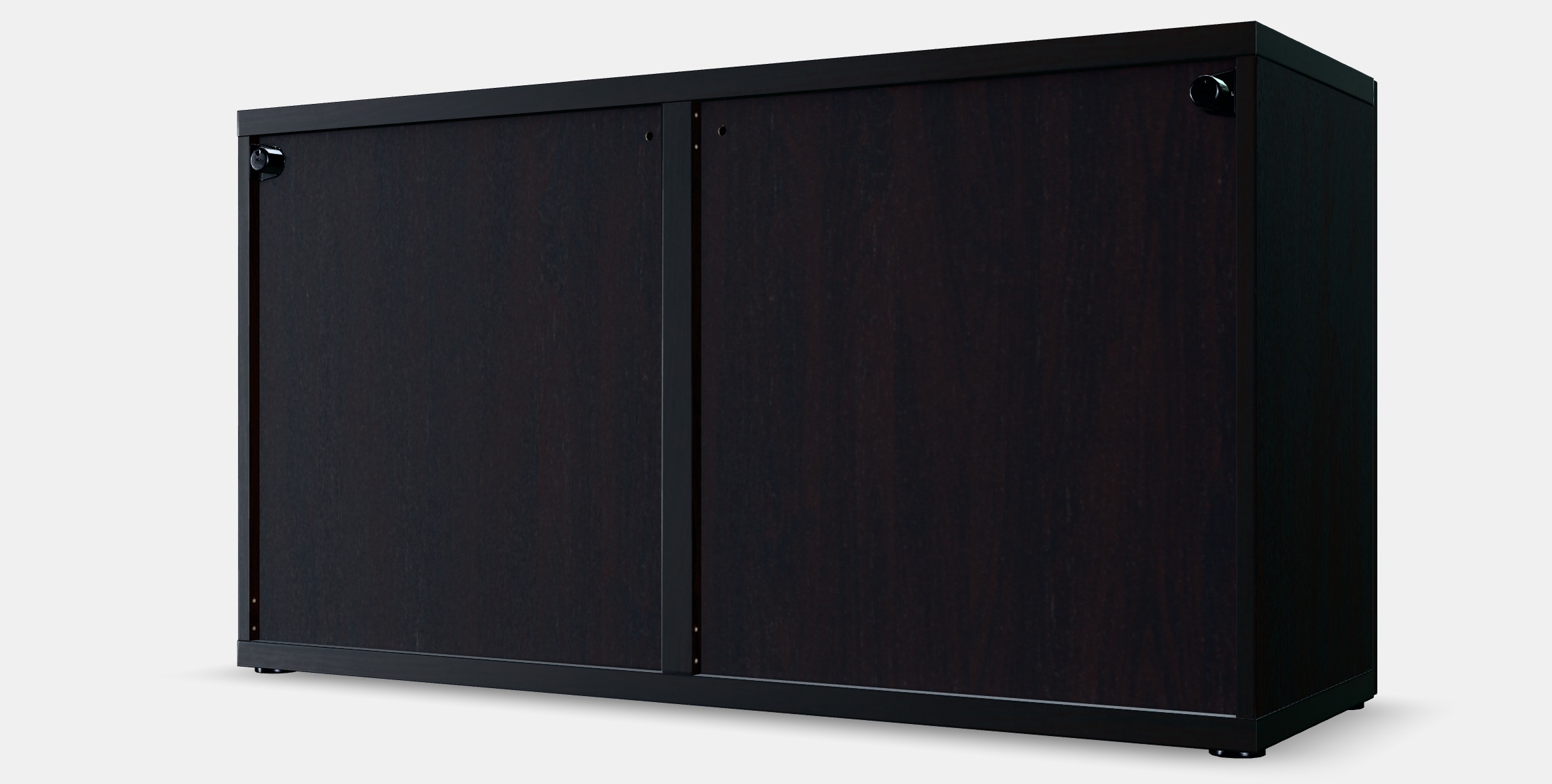 BESTA Shelf unit with glass doors 2 Low-poly 3D model_12