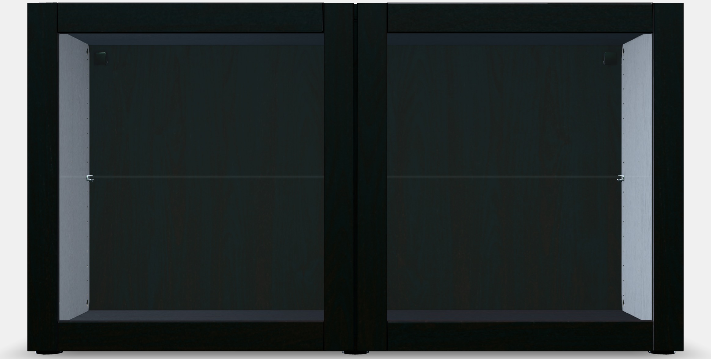 BESTA Shelf unit with glass doors 2 Low-poly 3D model_15