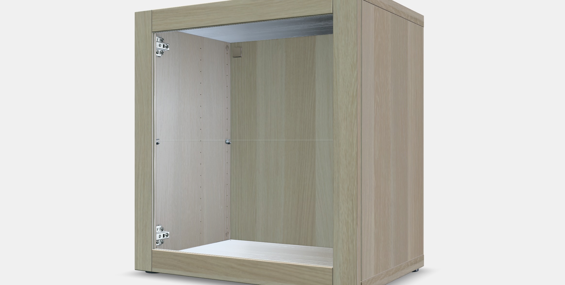 BESTA Shelf unit with glass door 13 Low-poly 3D model_16