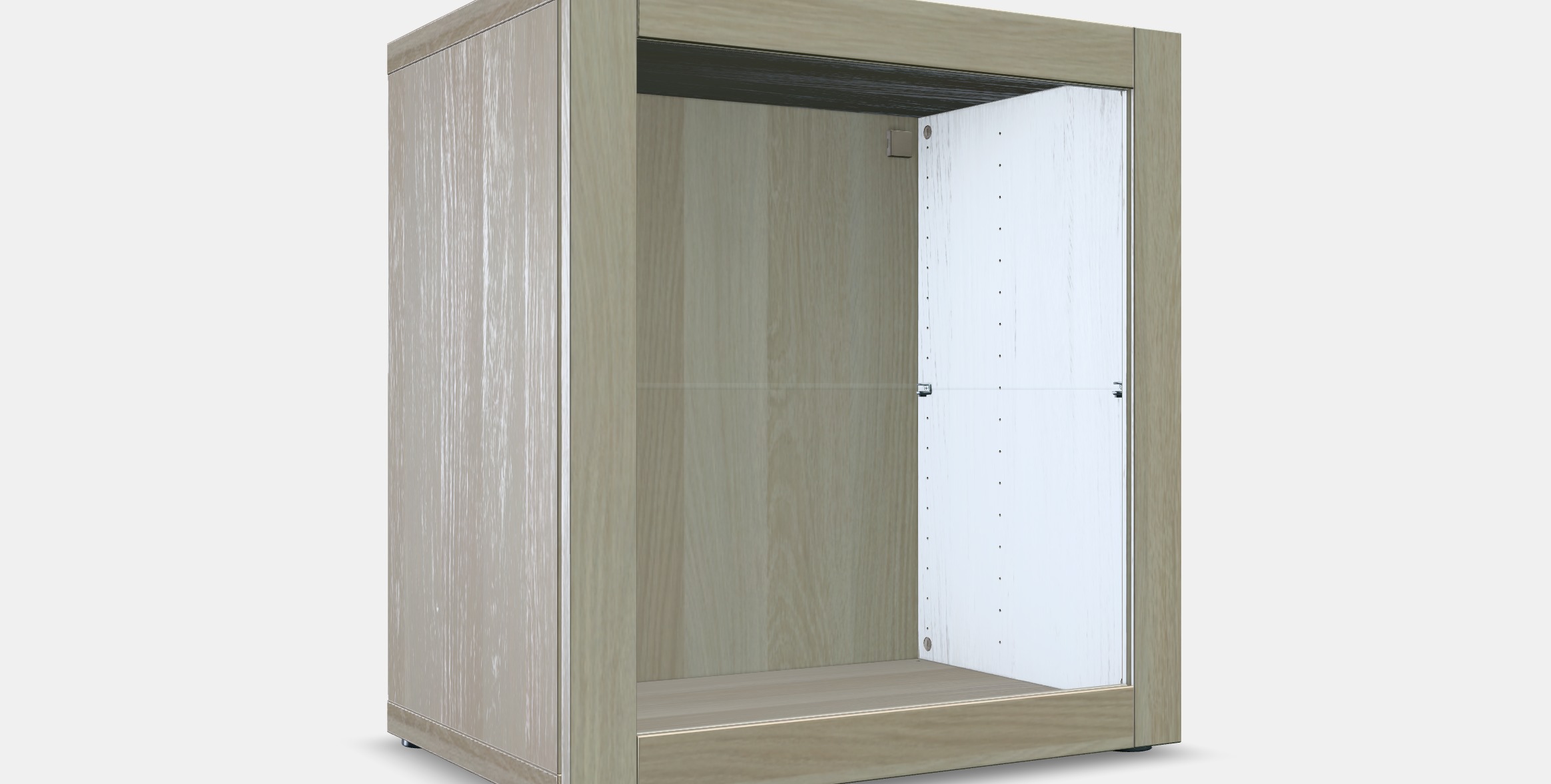 BESTA Shelf unit with glass door 13 Low-poly 3D model_6