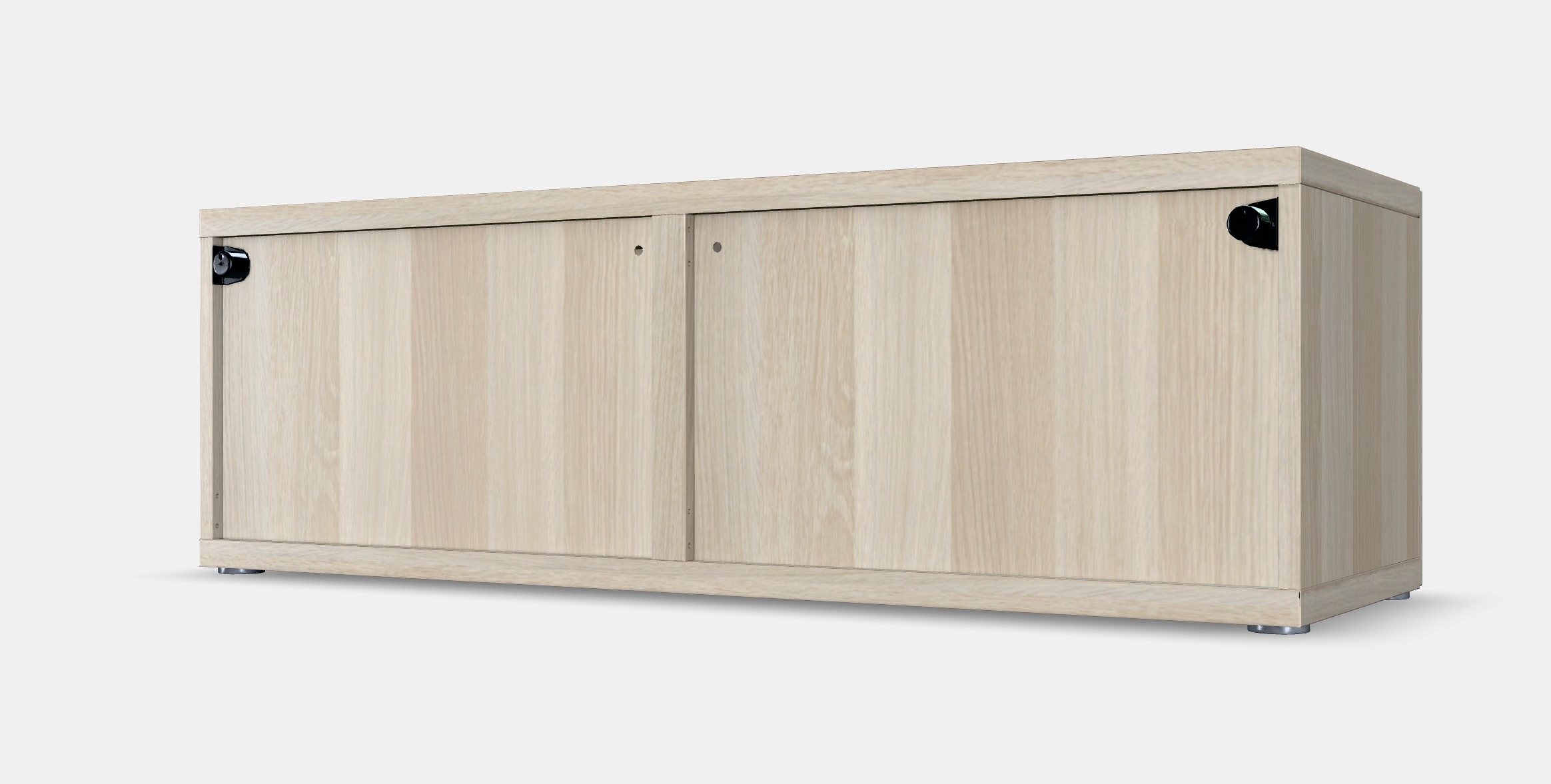 BESTA Shelf unit with glass doors 3 Low-poly 3D model_4