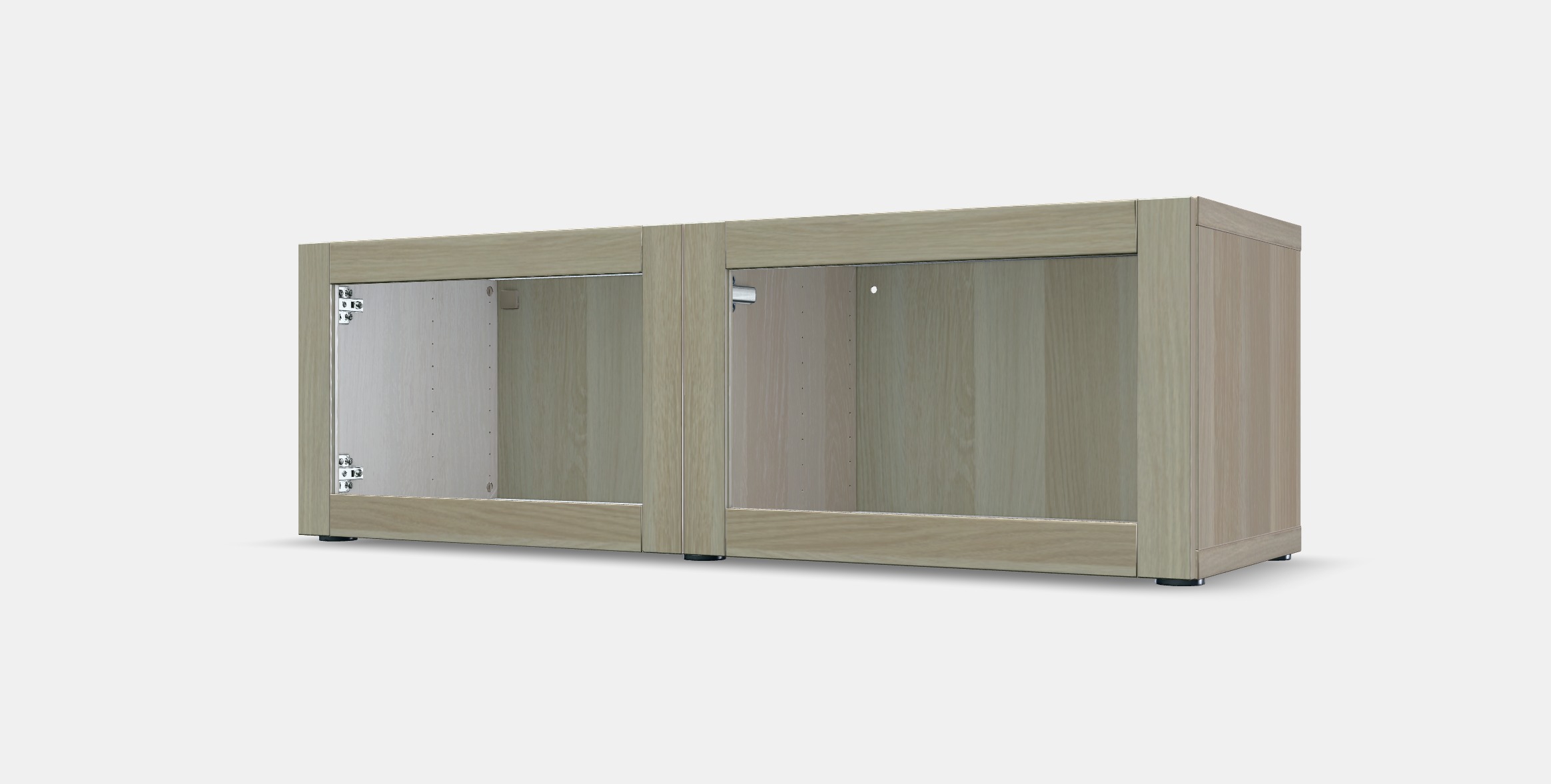 BESTA Shelf unit with glass doors 3 Low-poly 3D model_13