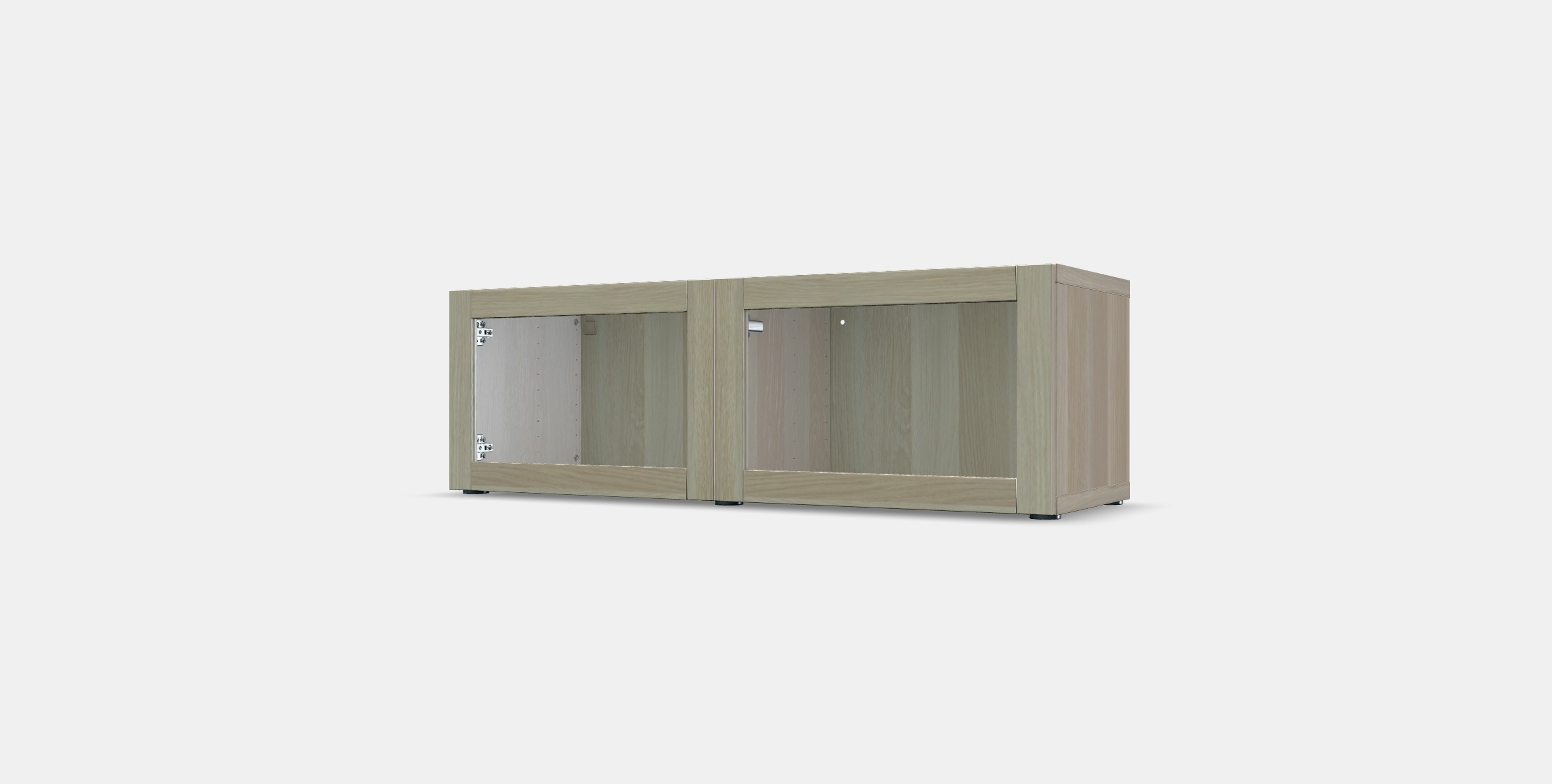 BESTA Shelf unit with glass doors 3 Low-poly 3D model_12