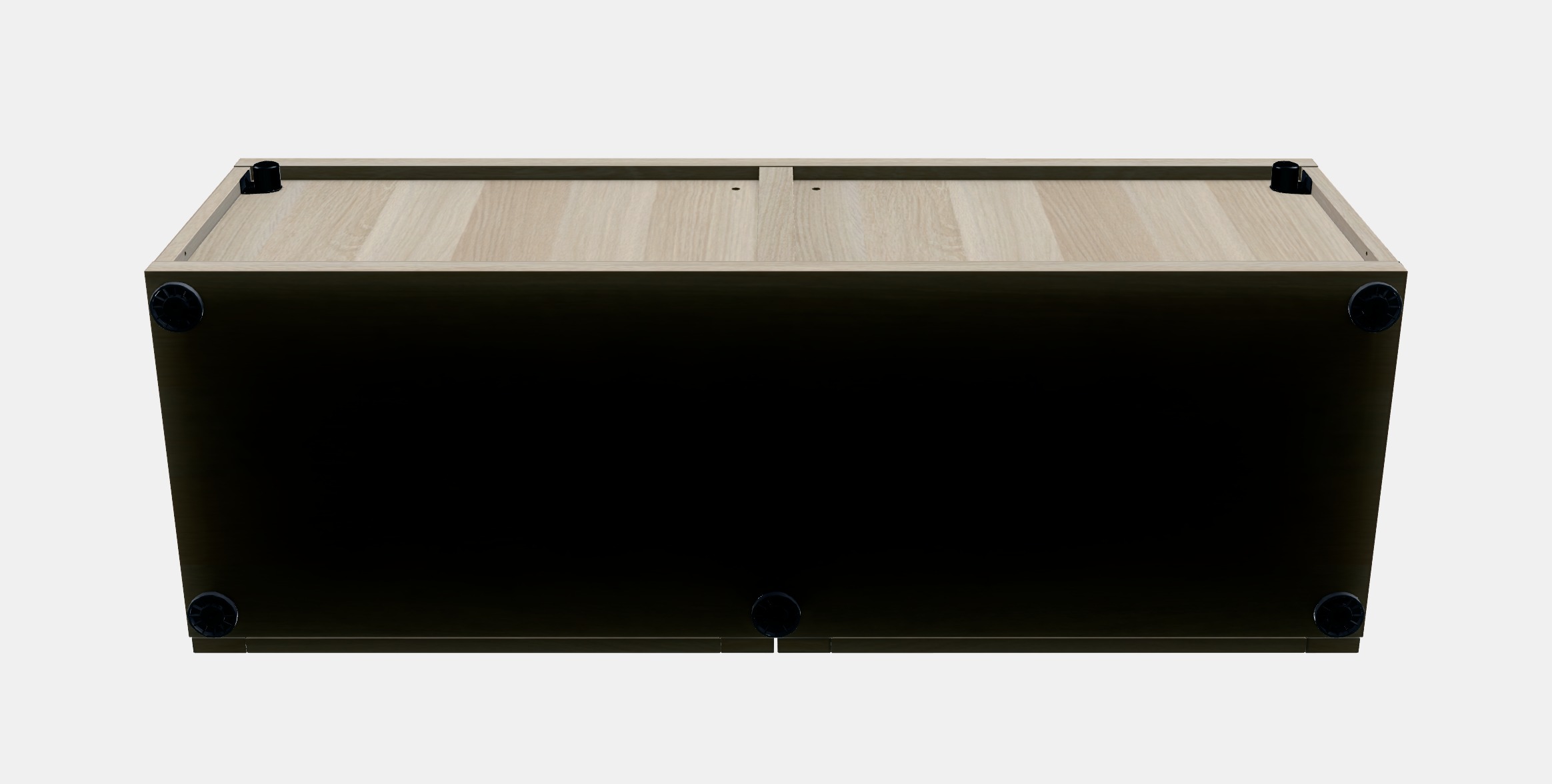 BESTA Shelf unit with glass doors 3 Low-poly 3D model_6