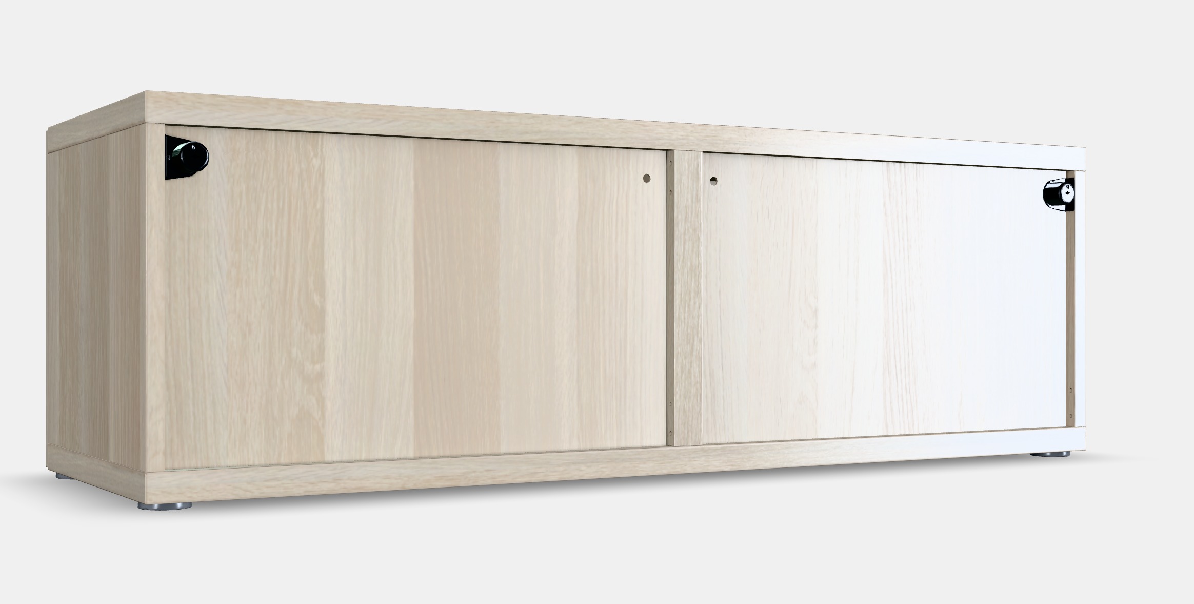 BESTA Shelf unit with glass doors 3 Low-poly 3D model_11