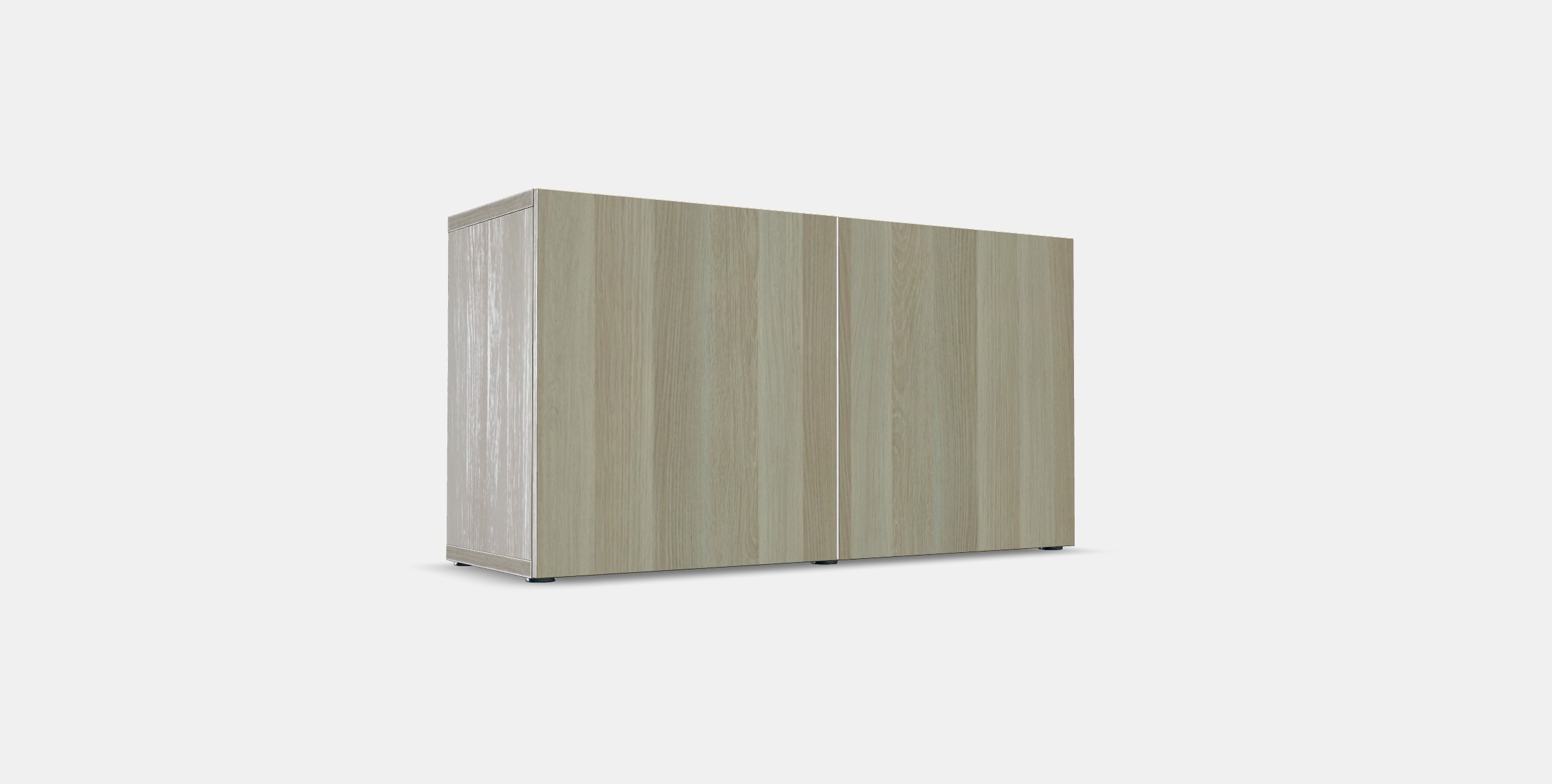 BESTA Shelf unit with doors 16 Low-poly 3D model_3