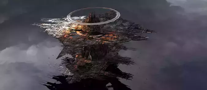 Cyberpunk Scorched earth city 1