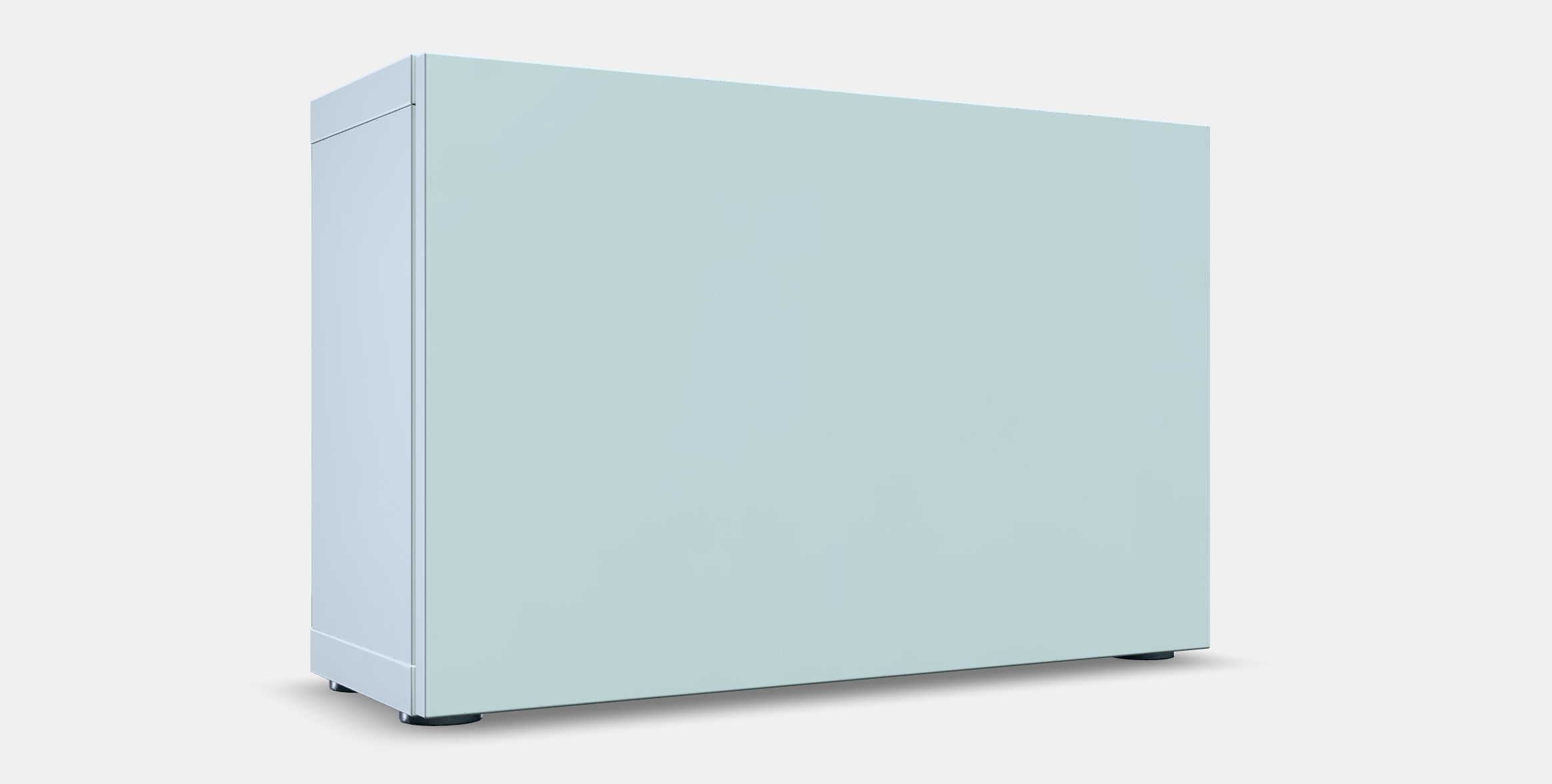 BESTA Shelf unit with door 39 Low-poly 3D model_9