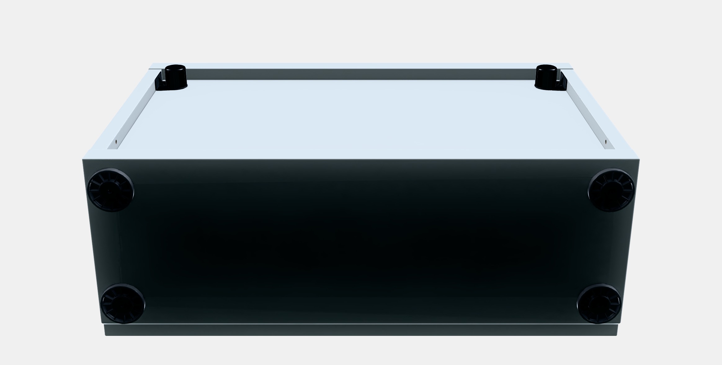 BESTA Shelf unit with door 39 Low-poly 3D model_7