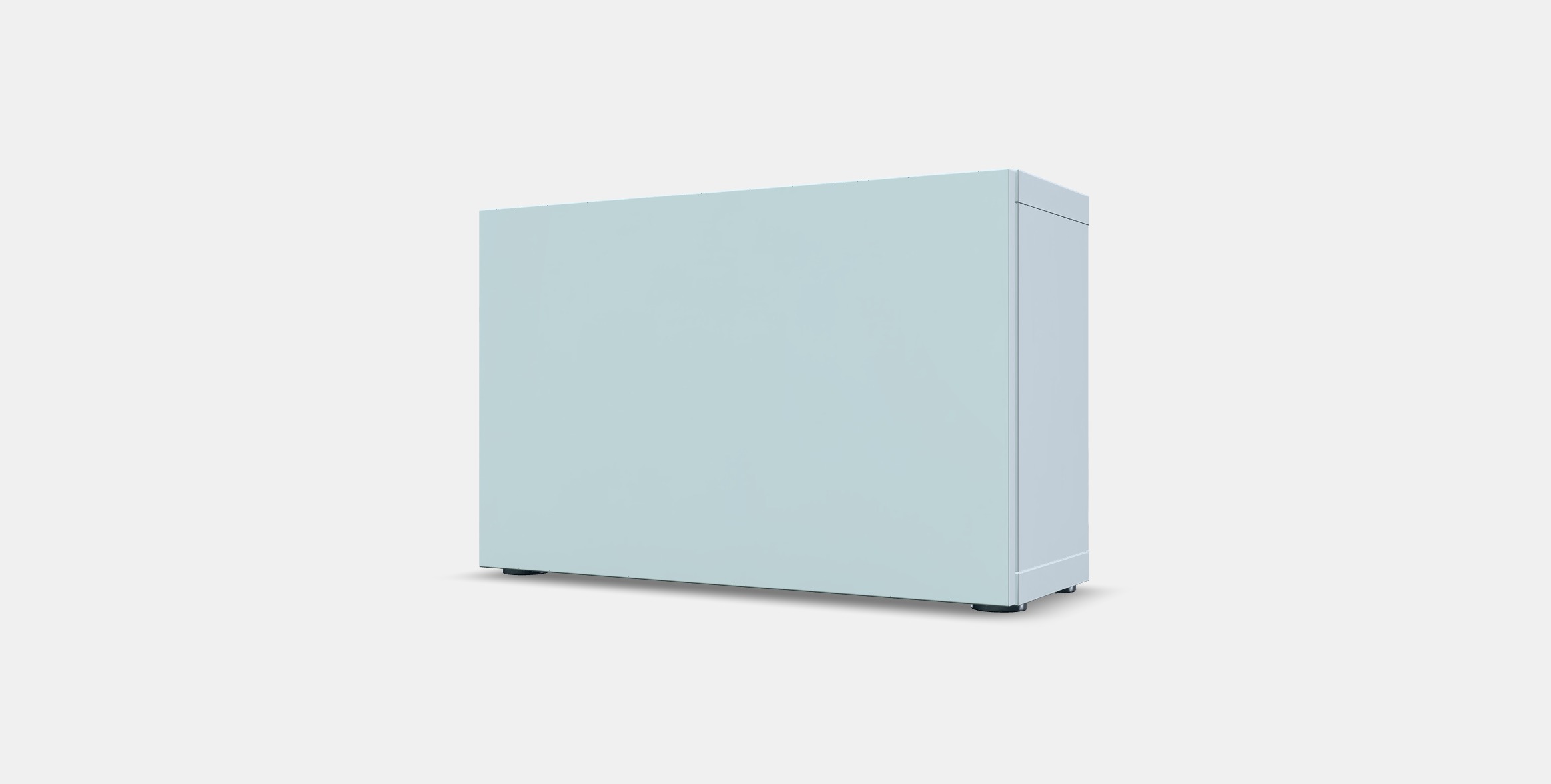 BESTA Shelf unit with door 39 Low-poly 3D model_12