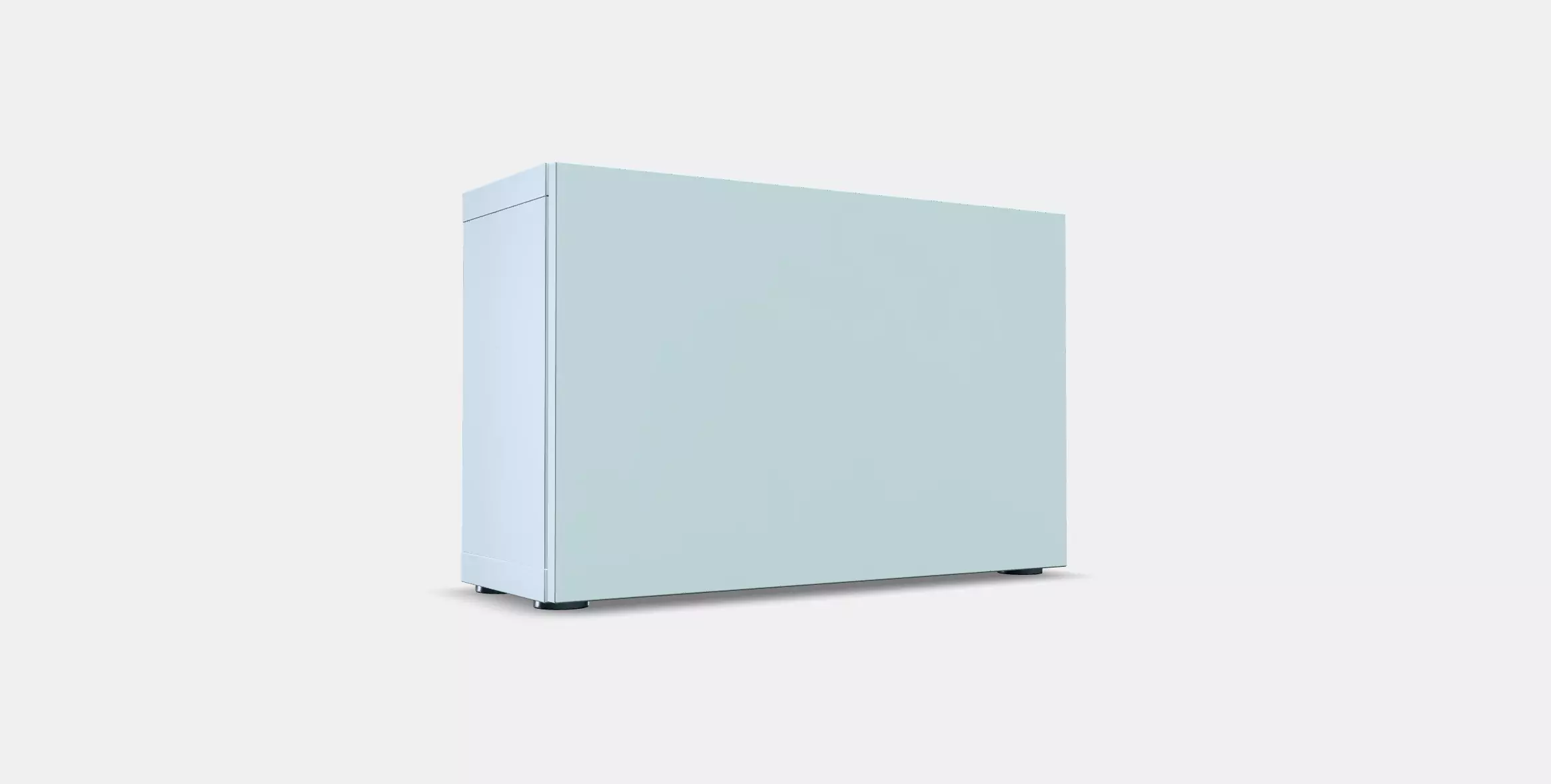 BESTA Shelf unit with door 39 Low-poly 3D model_0