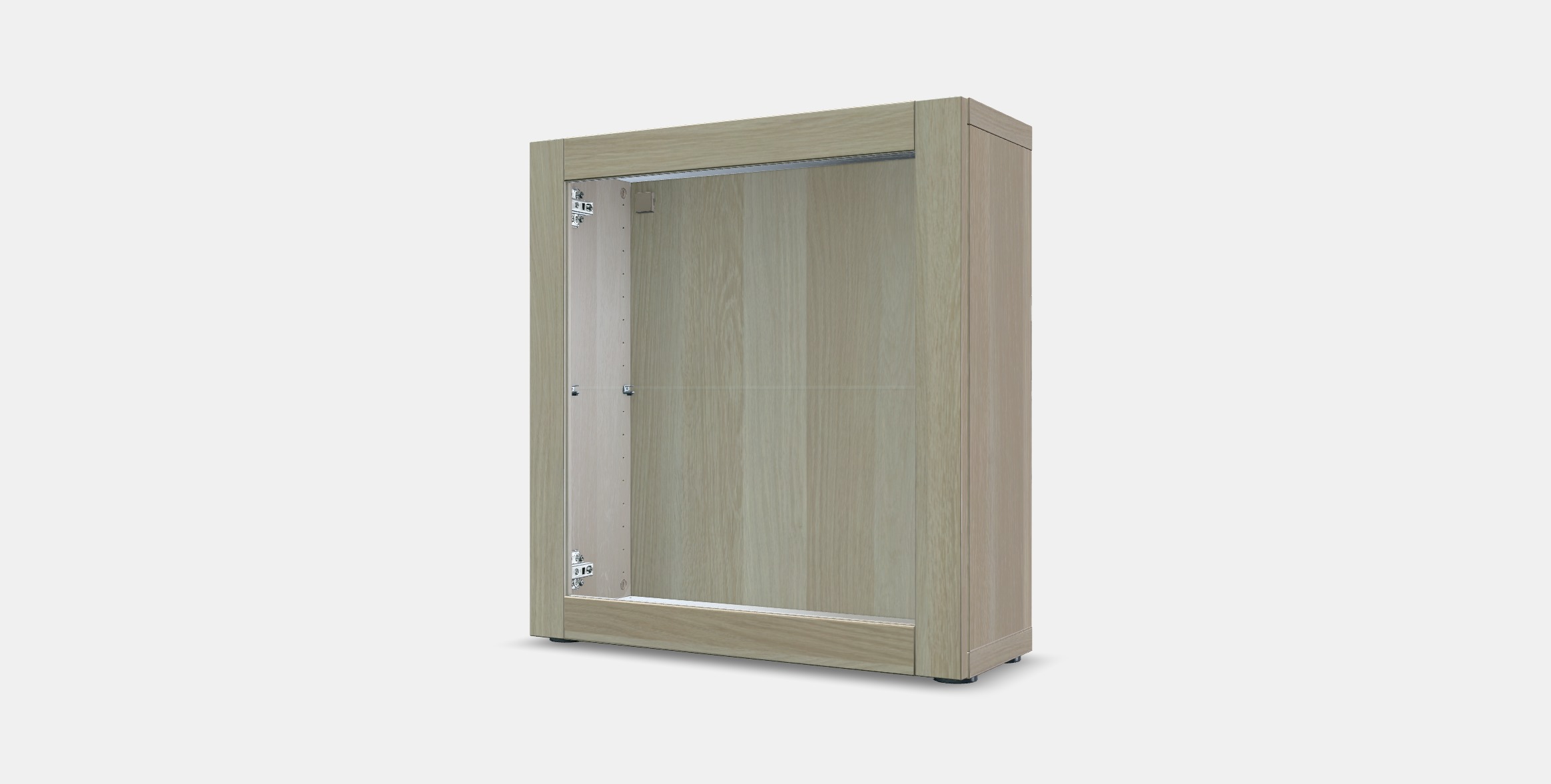BESTA Shelf unit with glass door 16 Low-poly 3D model_12