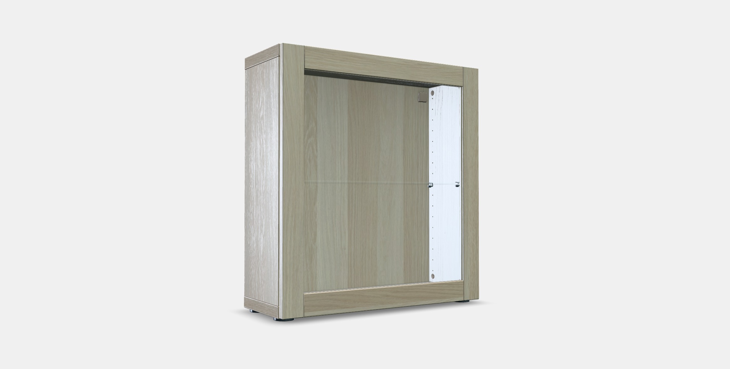 BESTA Shelf unit with glass door 16 Low-poly 3D model_5